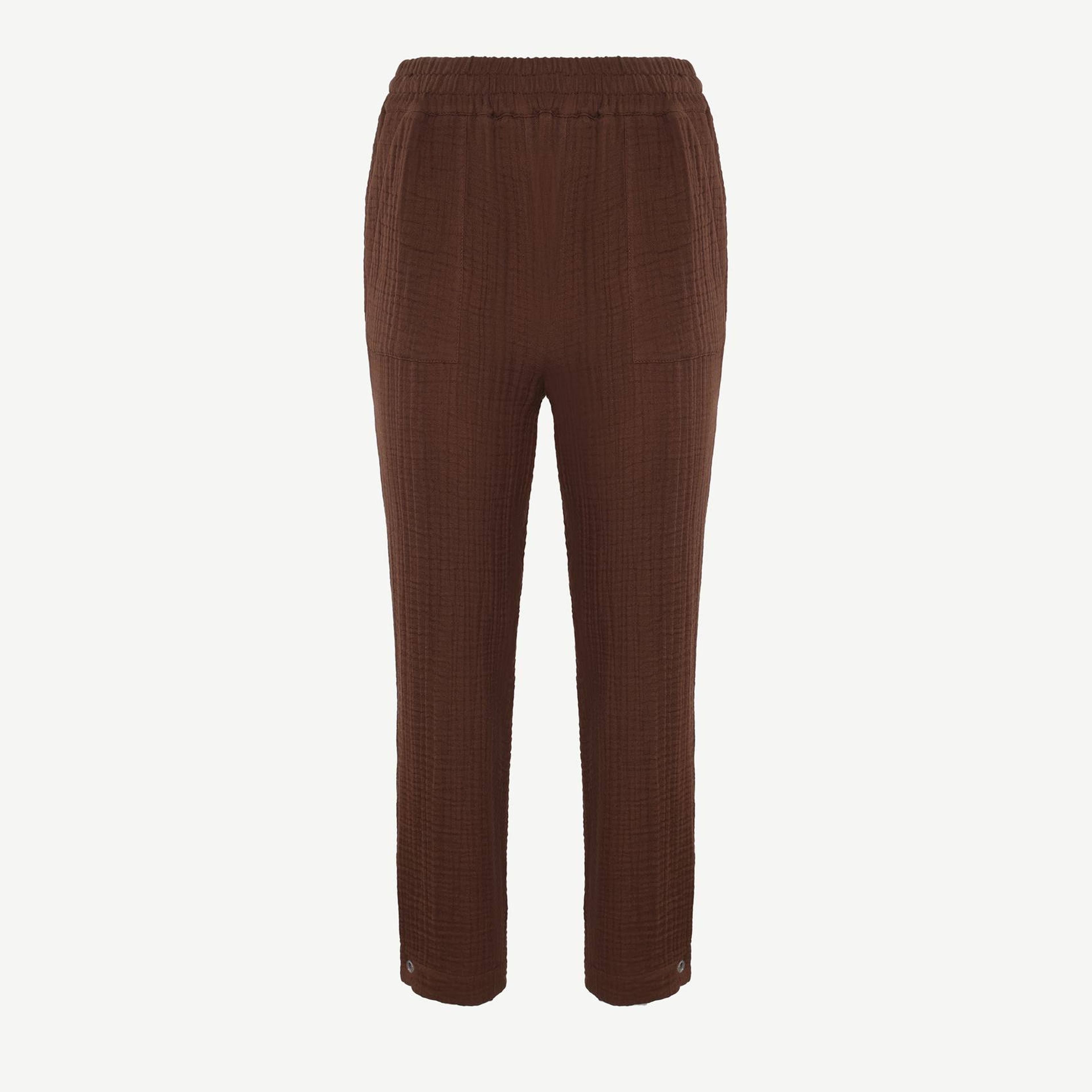 YARGICI Düz Kesim Beli Lastikli Pantolon