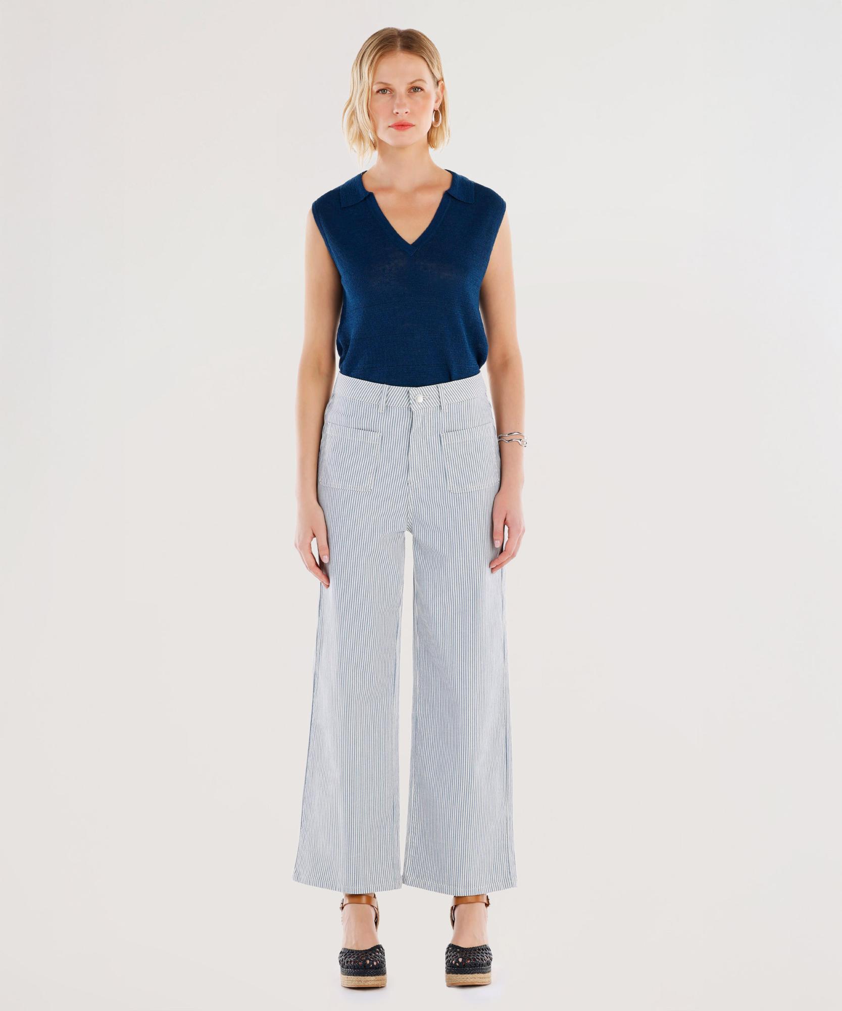 YARGICI Cepli Normal Bel Düz Fit Denim Pantolon