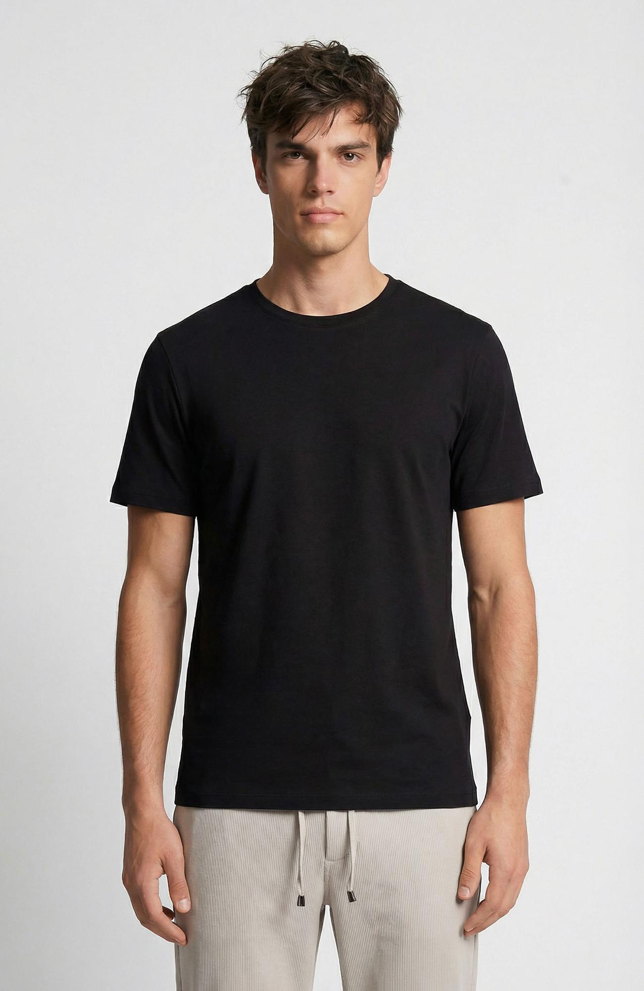 Network Erkek N-Tech Comfort Siyah Basic T-shirt