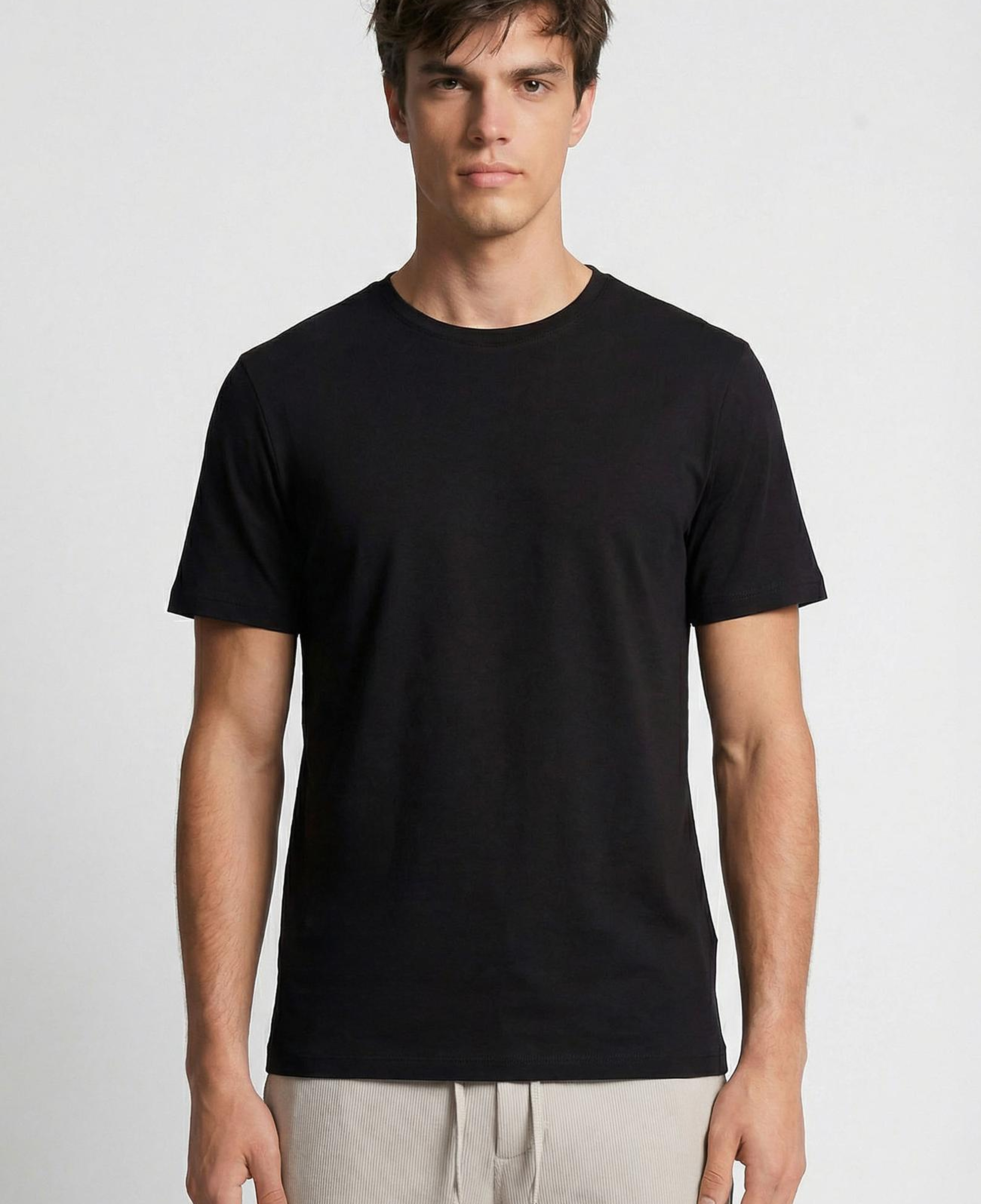 Network Erkek N-Tech Comfort Siyah Basic T-shirt