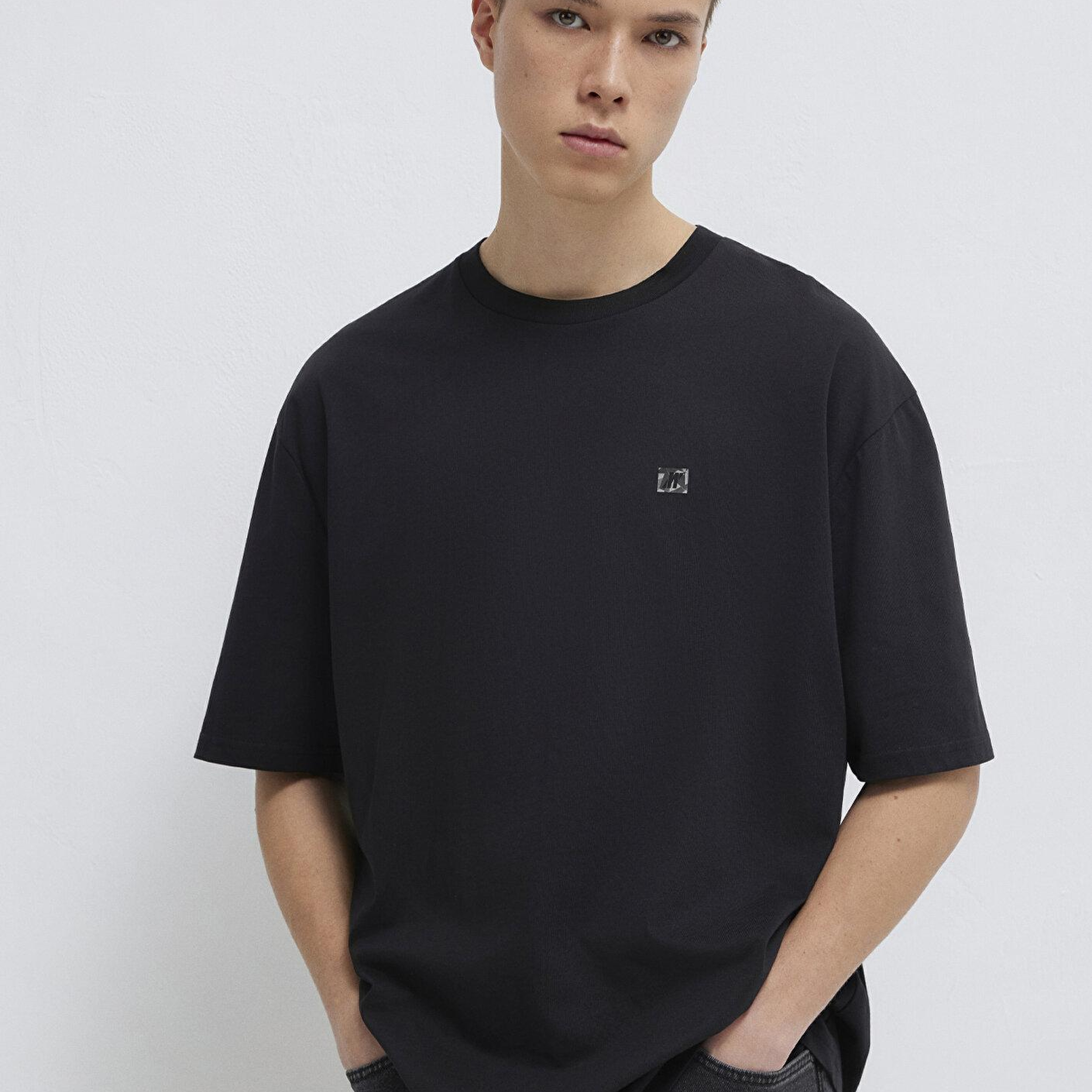 Mavi Mavi Pro Siyah Basic Tişört Relaxed Fit / Rahat Kesim 0613090-900