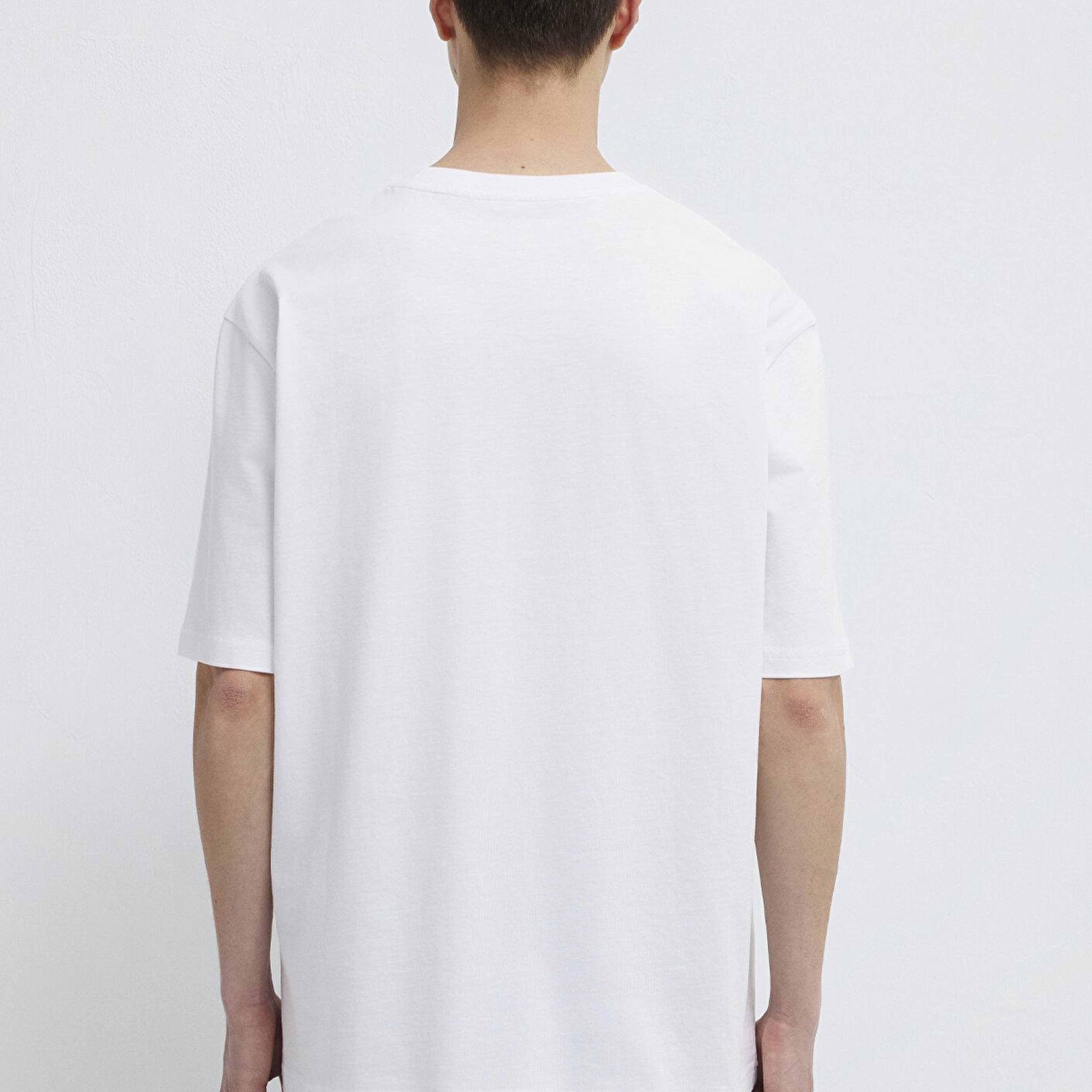 Mavi Mavi Pro Beyaz Basic Tişört Relaxed Fit / Rahat Kesim 0613090-620