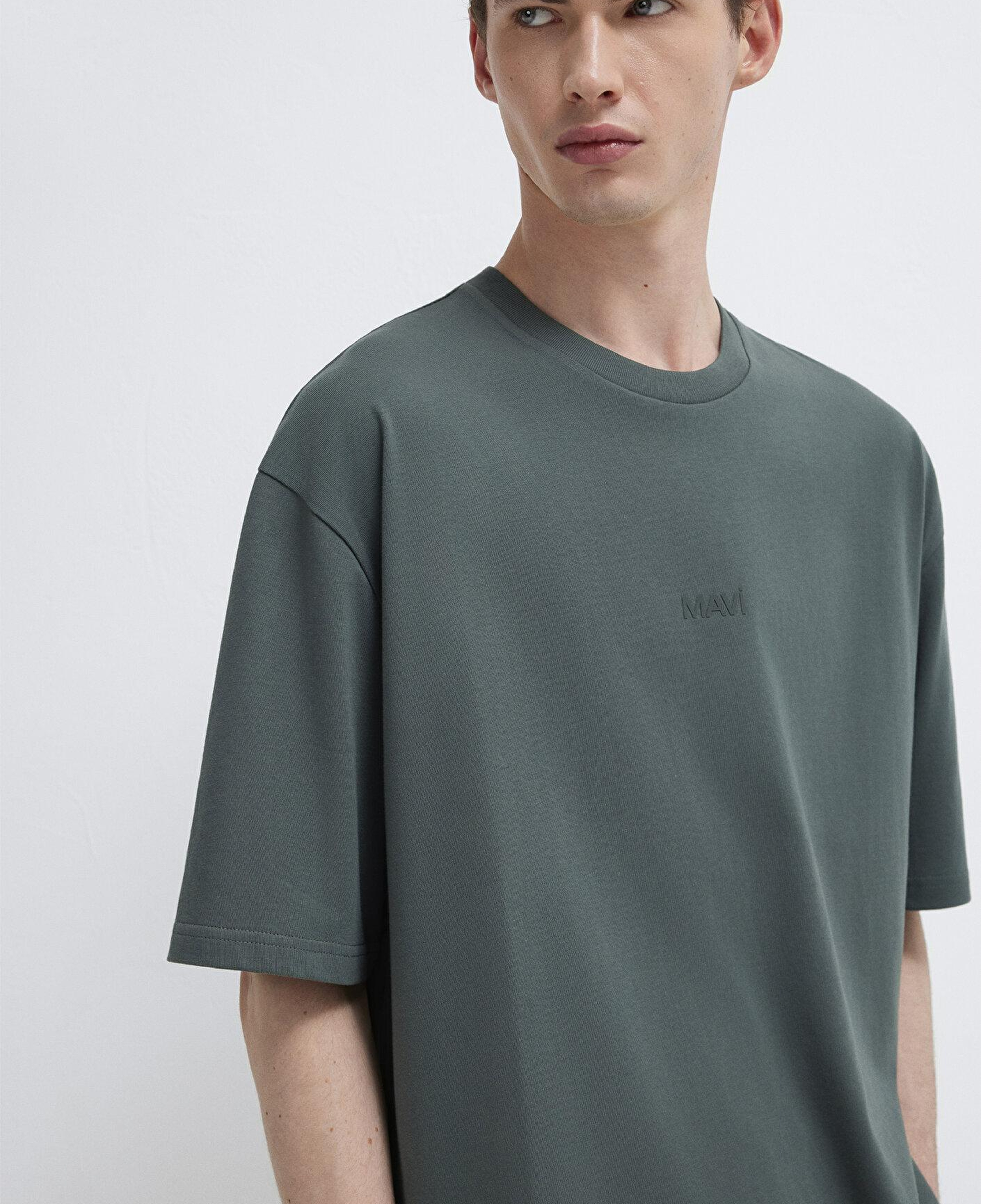 Mavi Mavi Logo Yeşil Basic Tişört Relaxed Fit / Rahat Kesim 0613093-71598