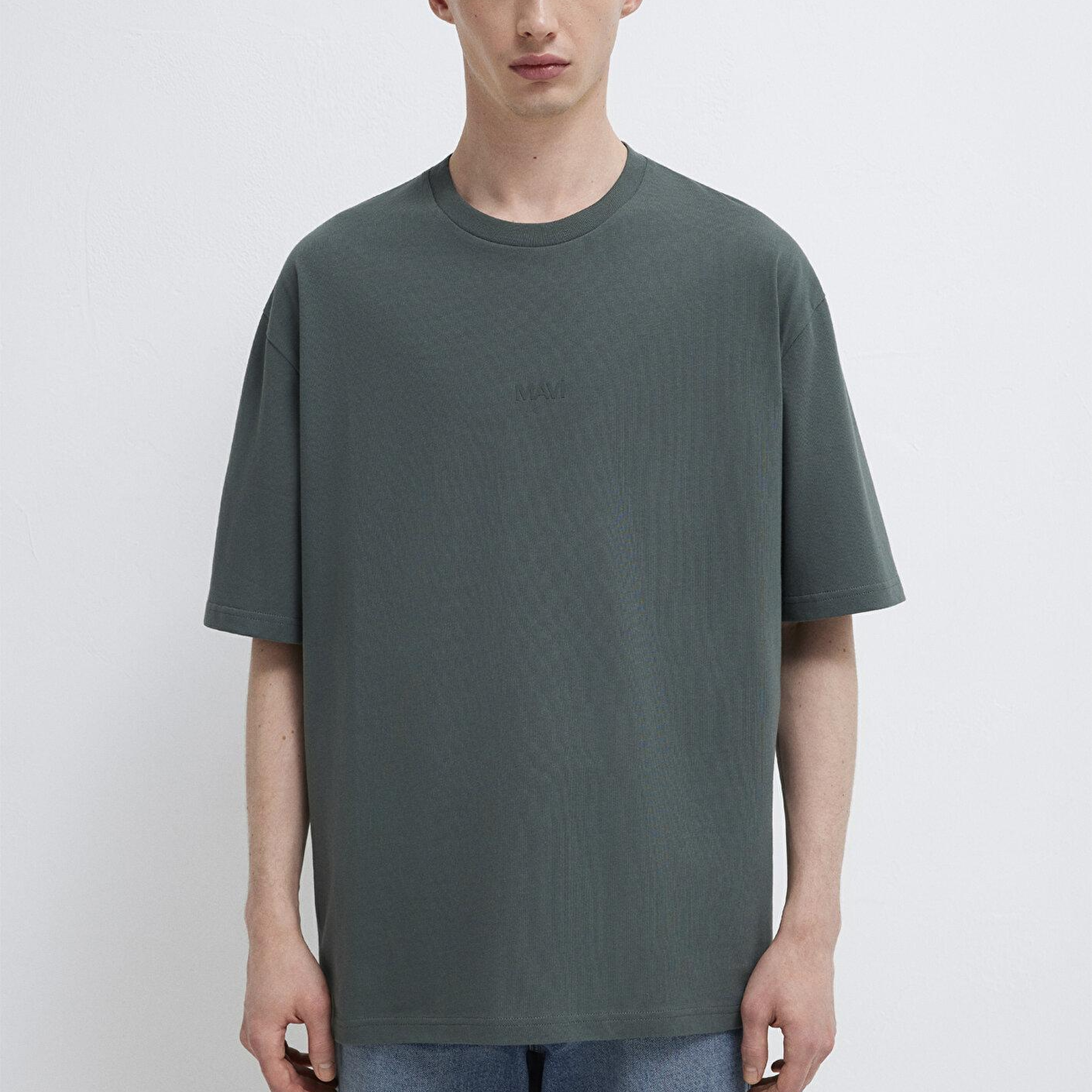 Mavi Mavi Logo Yeşil Basic Tişört Relaxed Fit / Rahat Kesim 0613093-71598