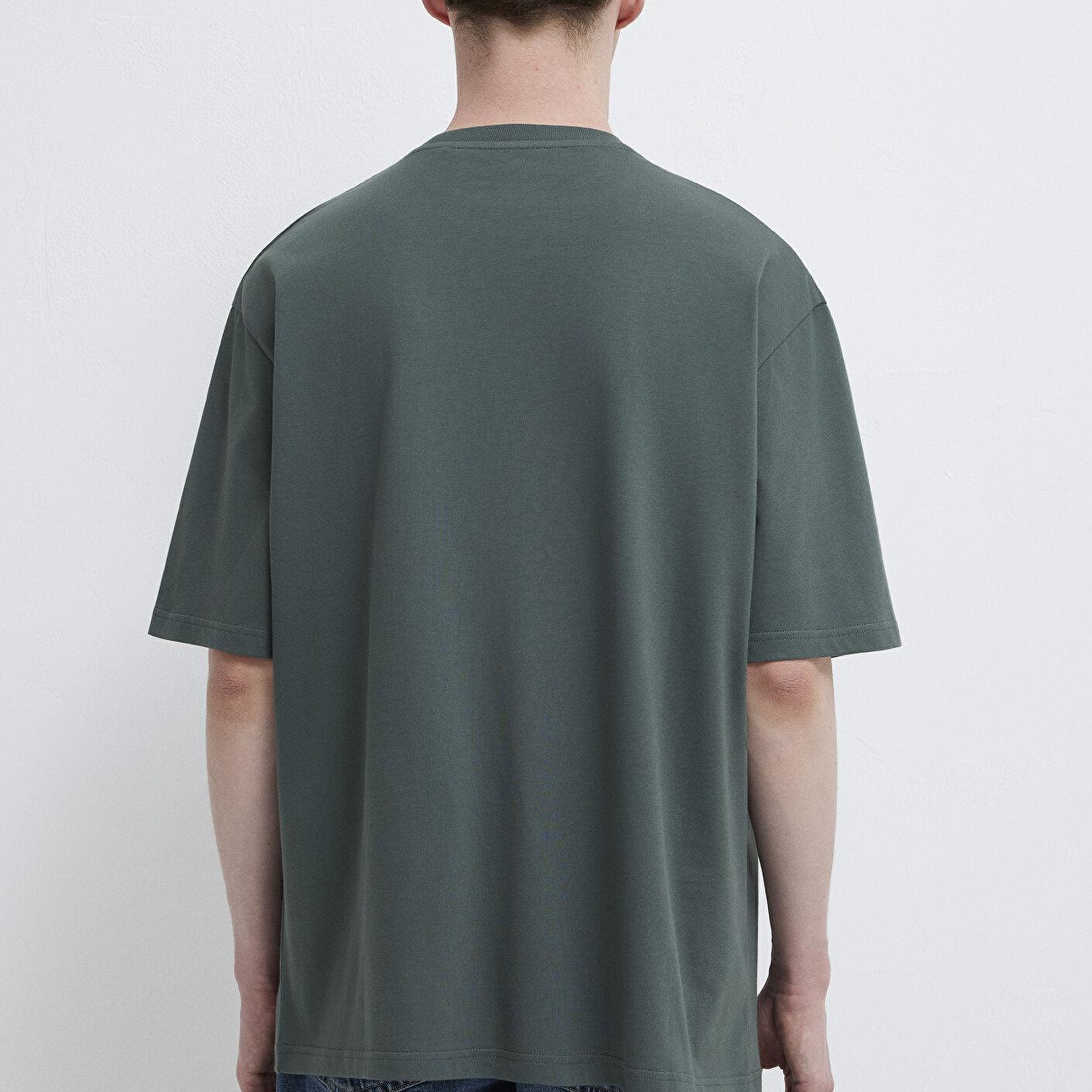 Mavi Mavi Logo Yeşil Basic Tişört Relaxed Fit / Rahat Kesim 0613093-71598