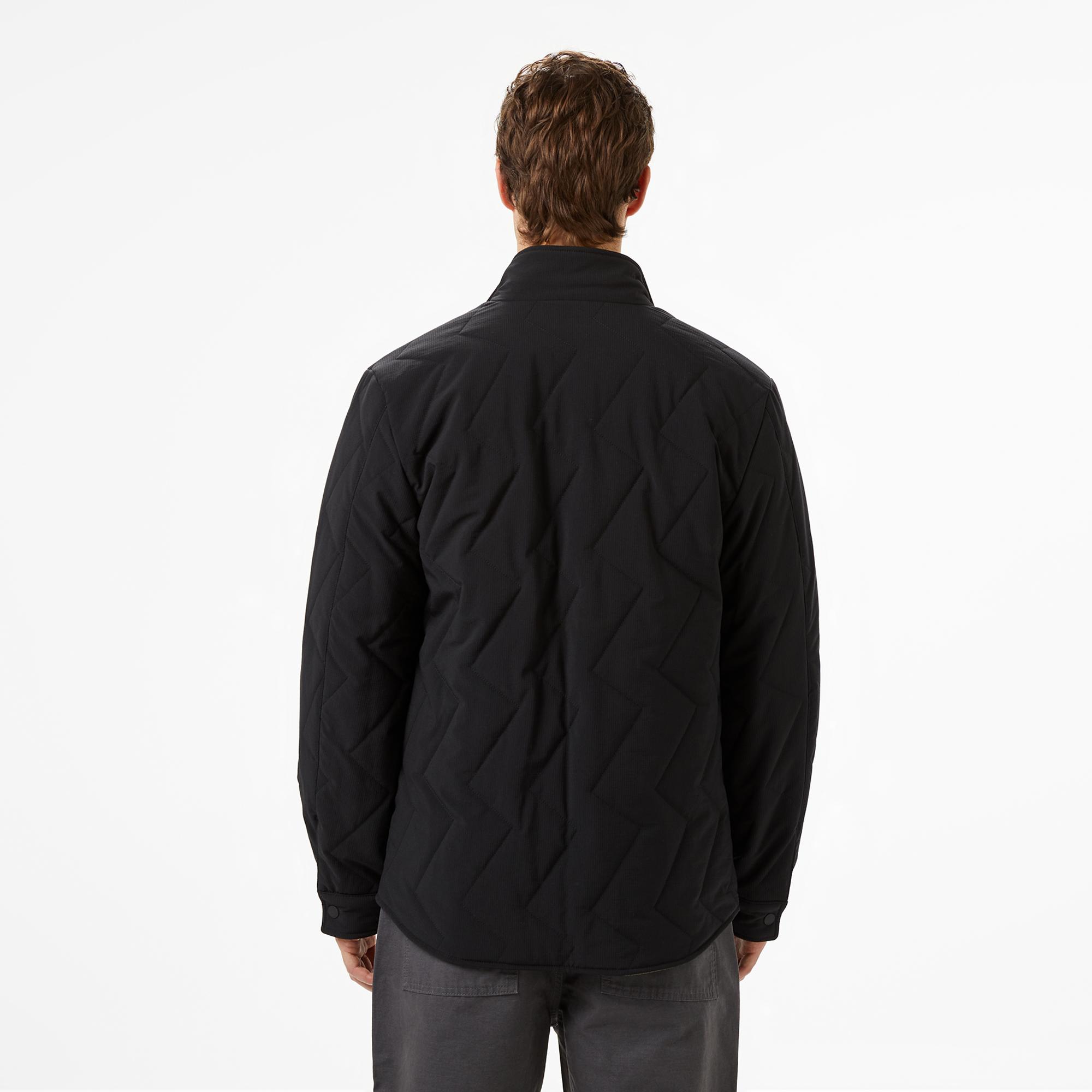 Lacoste Erkek Dik Yaka Çift Taraflı Haki Mont