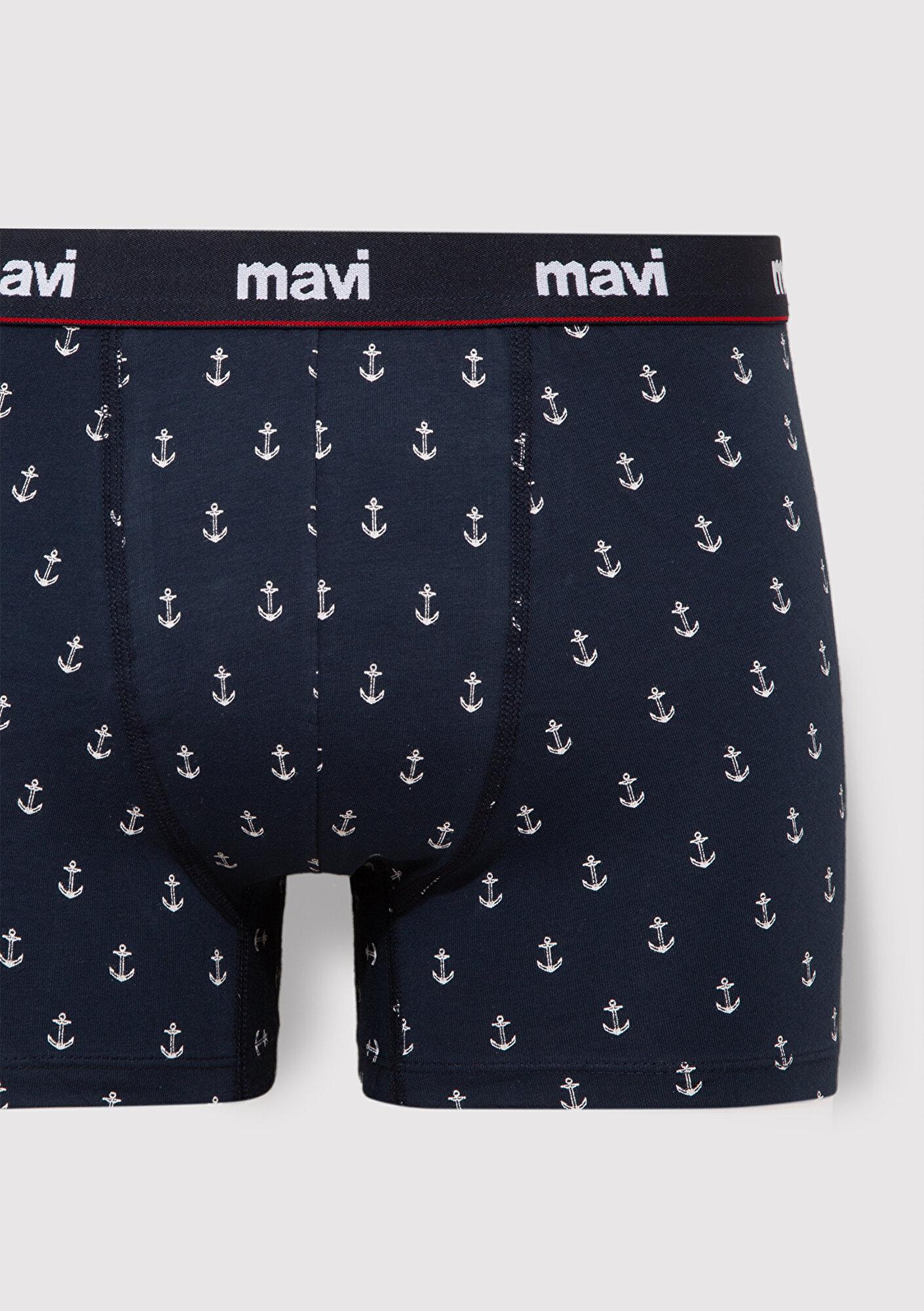 Mavi Baskılı Lacivert Boxer 0910735-30717