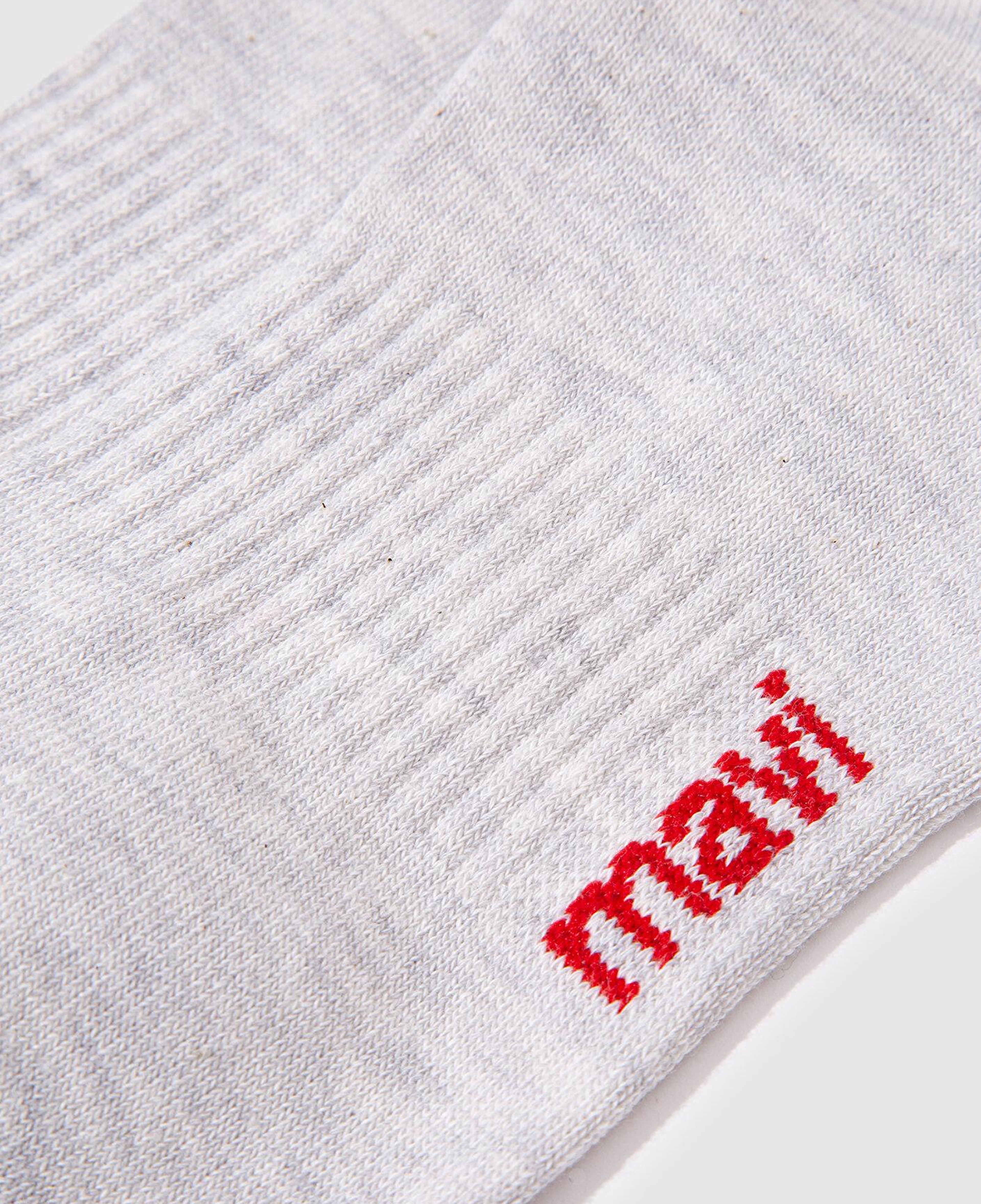 Mavi Mavi Logo Baskılı Gri Soket Çorap 0911160-82816