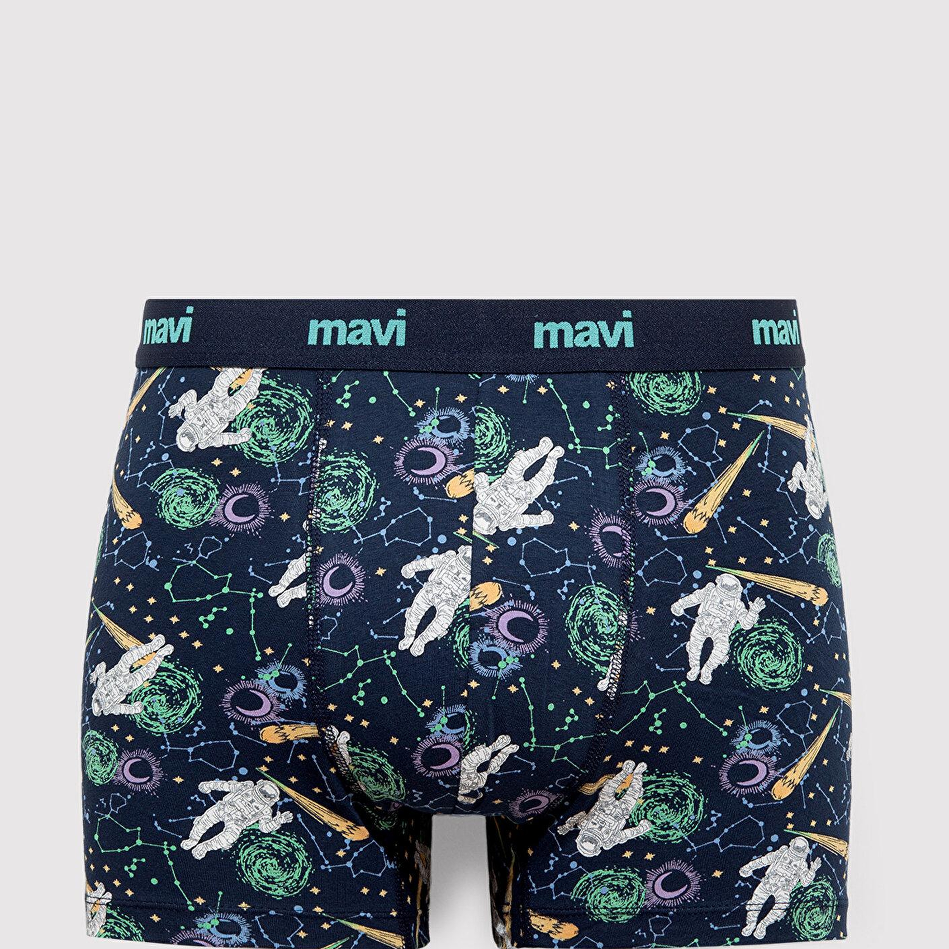 Mavi Baskılı Lacivert Boxer 0910741-70695