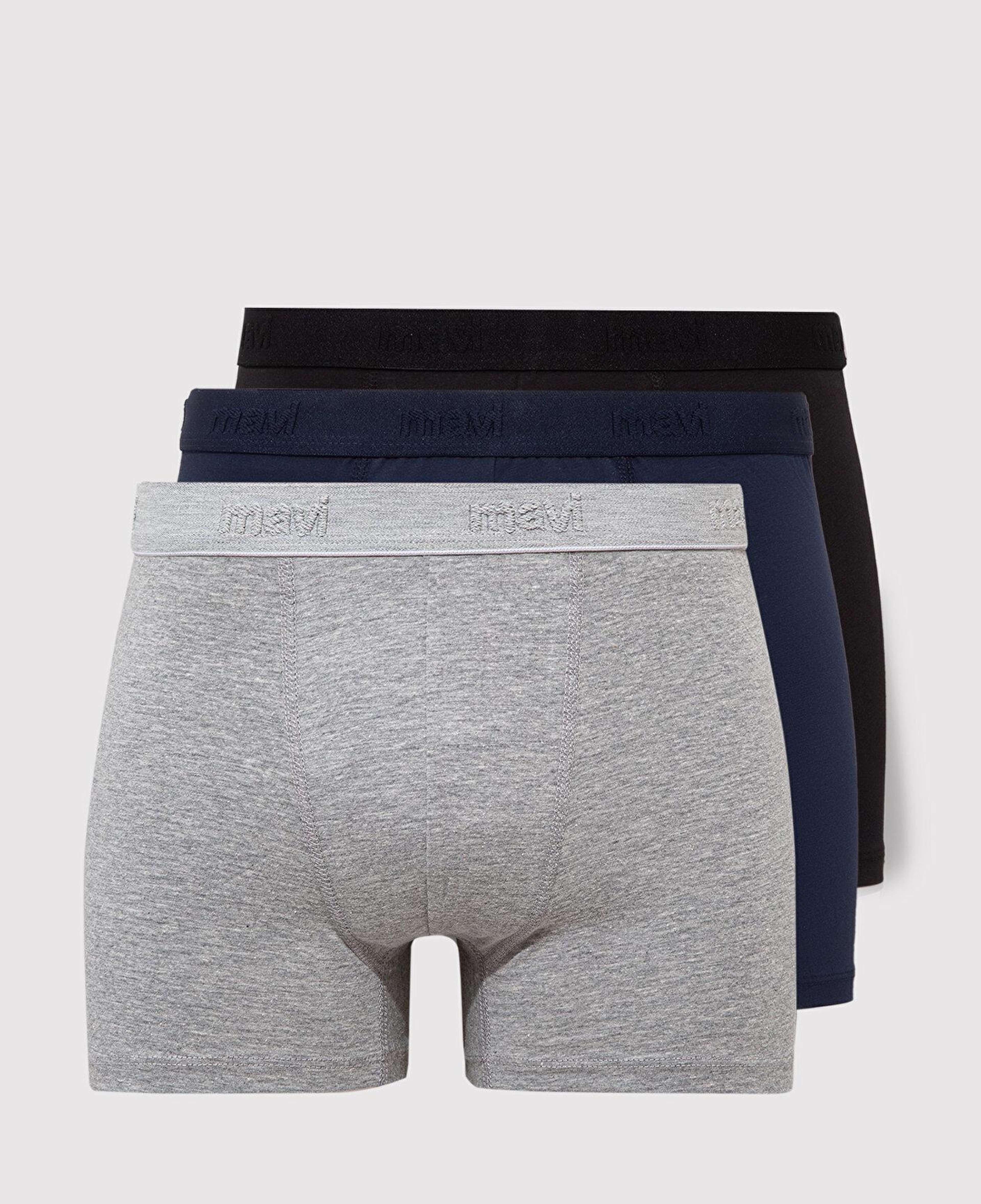 Mavi 3lü Basic Boxer 0911411-900