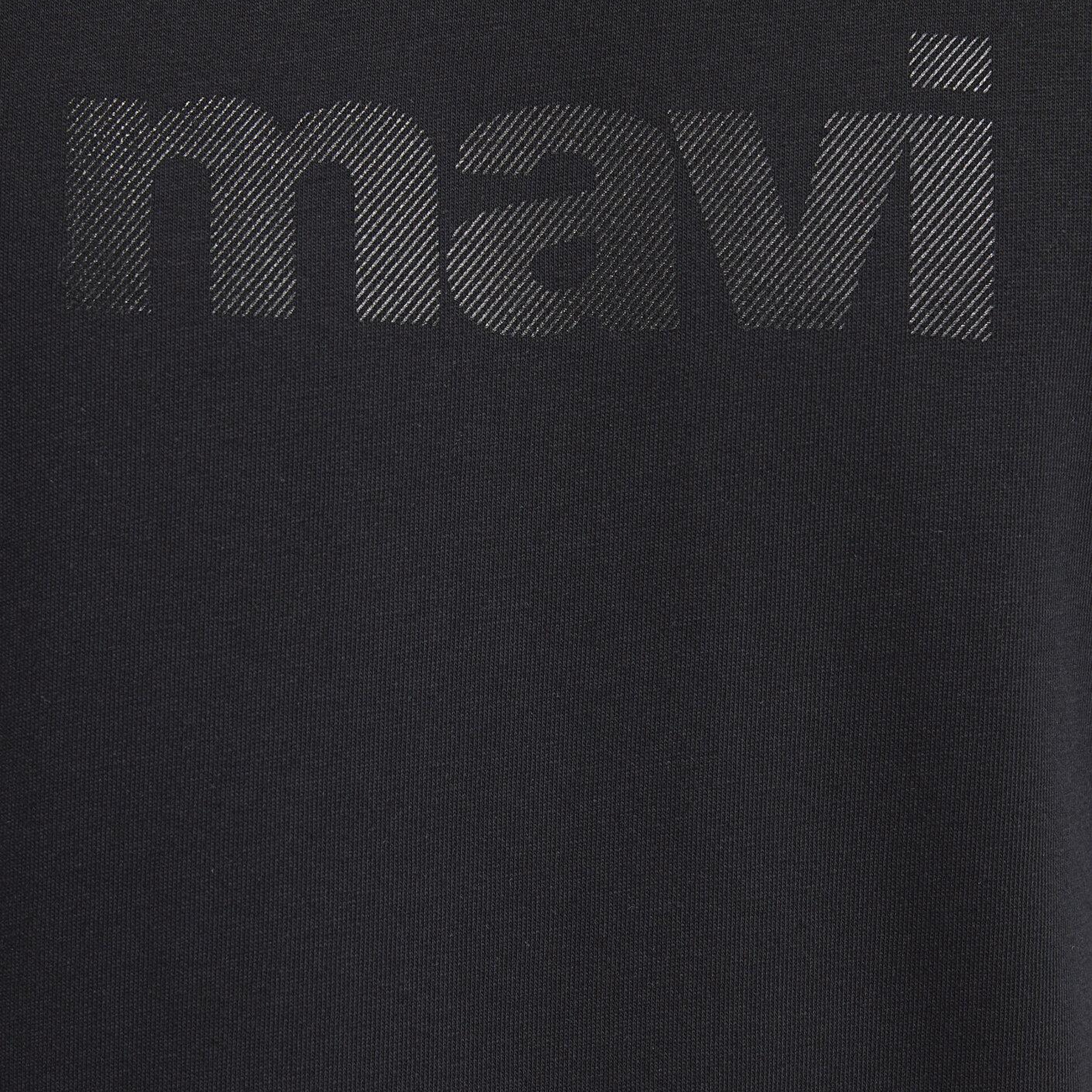 Mavi Mavi Logo Baskılı Siyah Tişört Loose Fit / Bol Rahat Kesim 0611807-900