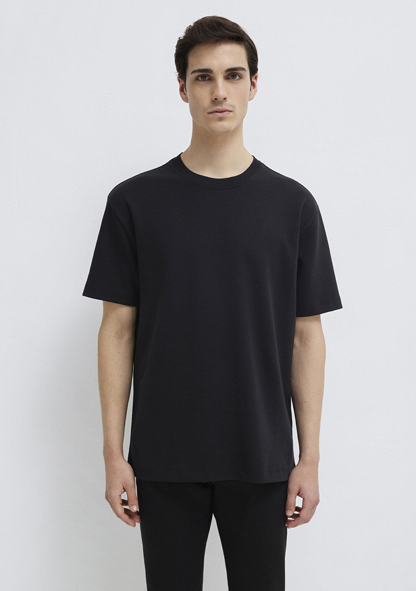 Mavi Mavi Black Siyah Basic Tişört Loose Fit / Bol Rahat Kesim 0612731-900