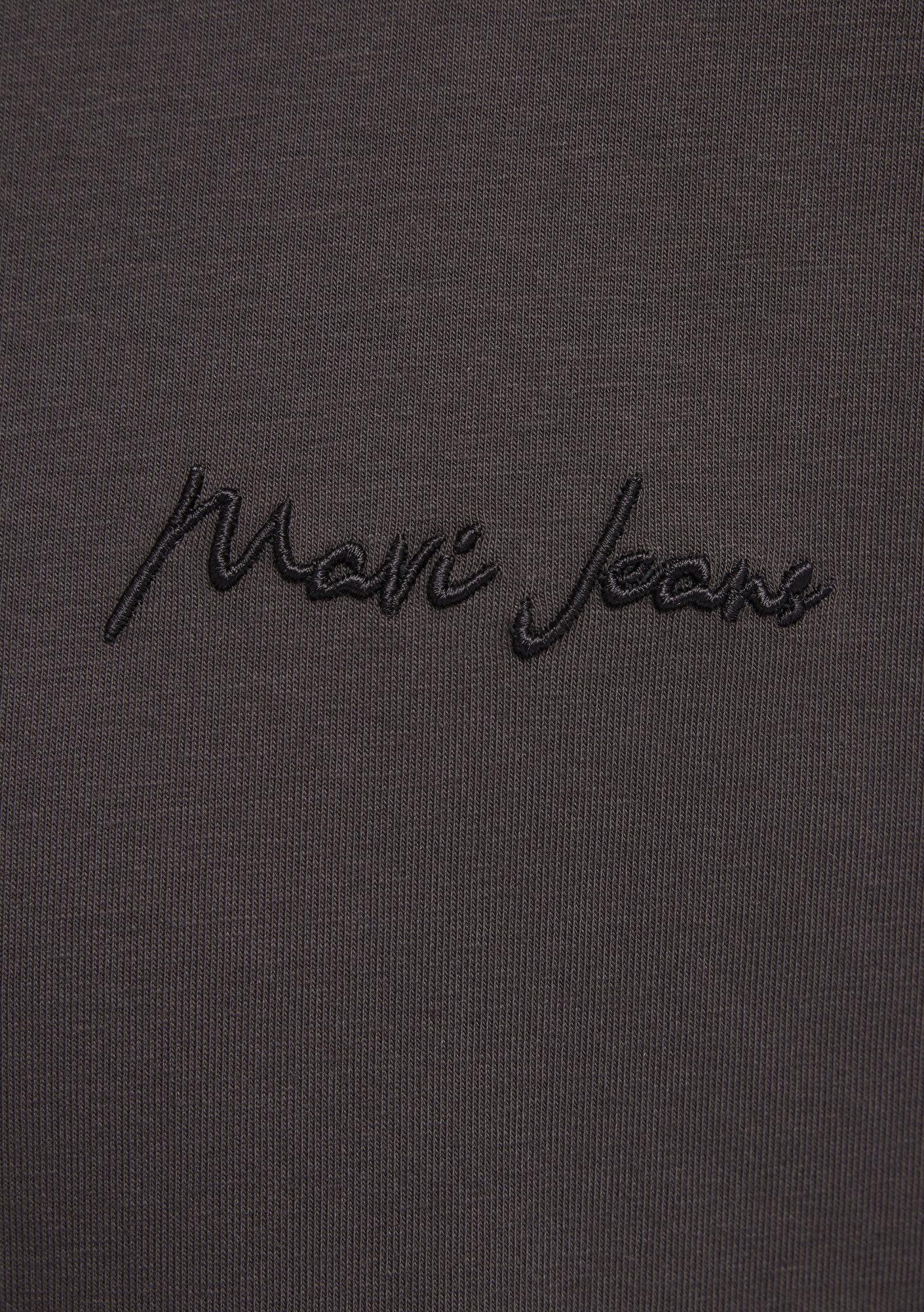 Mavi Mavi Jeans Nakışlı Kahverengi Basic Tişört Loose Fit / Bol Rahat Kesim 0612733-70219