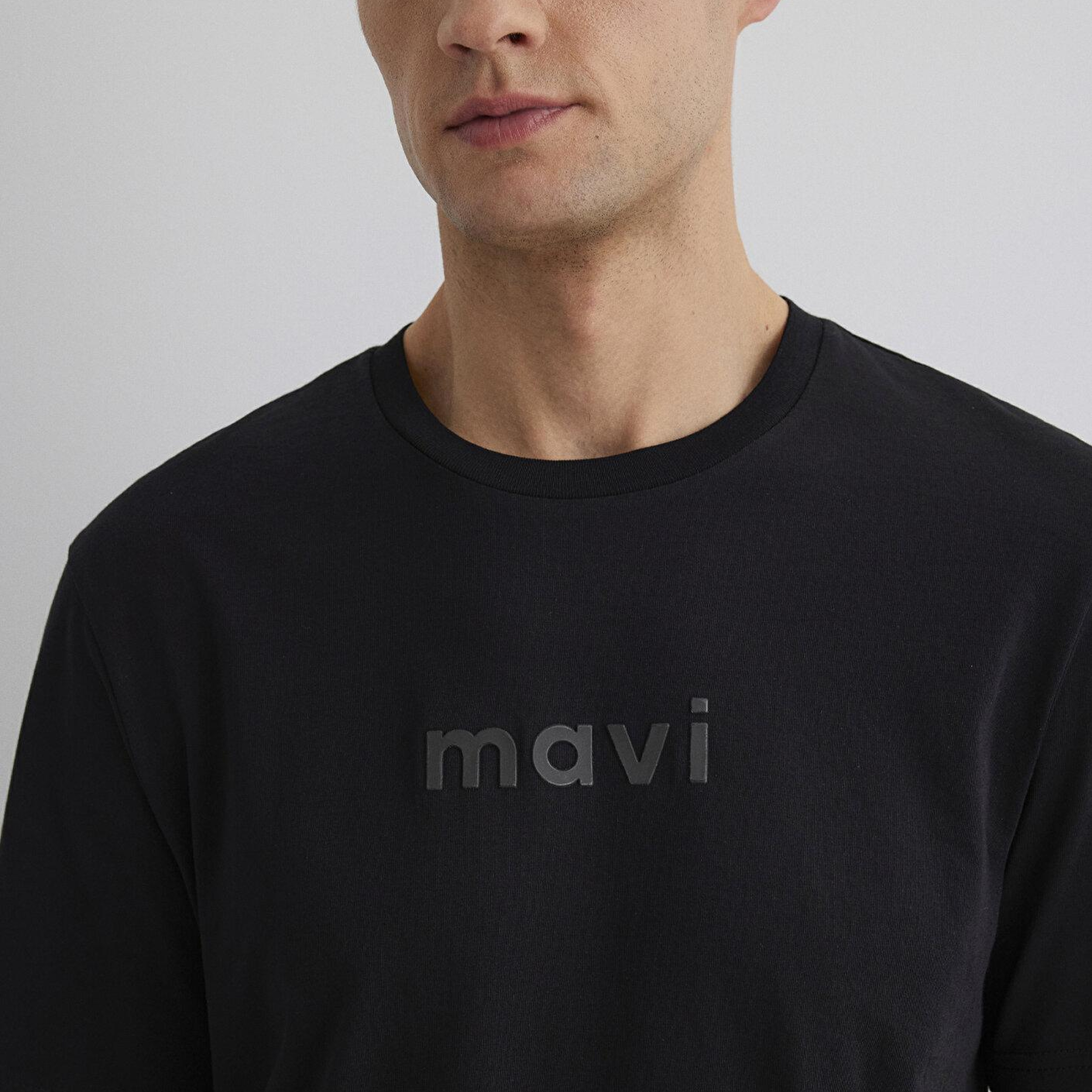 Mavi Mavi Logo Baskılı Siyah Tişört Regular Fit / Normal Kesim 0612732-900