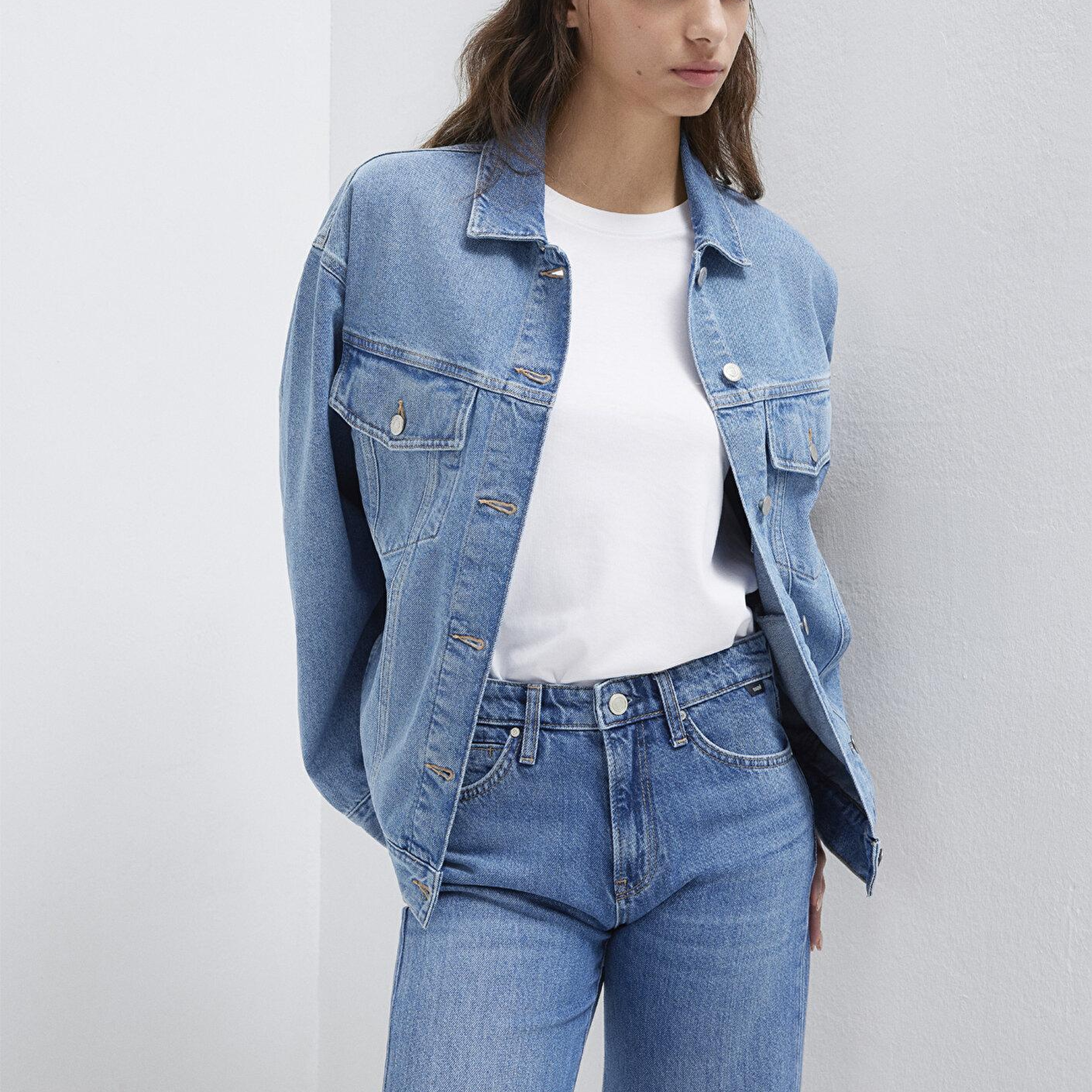 Mavi Luna 90lar Indigo Mavisi Jean Ceket 1110177-90545