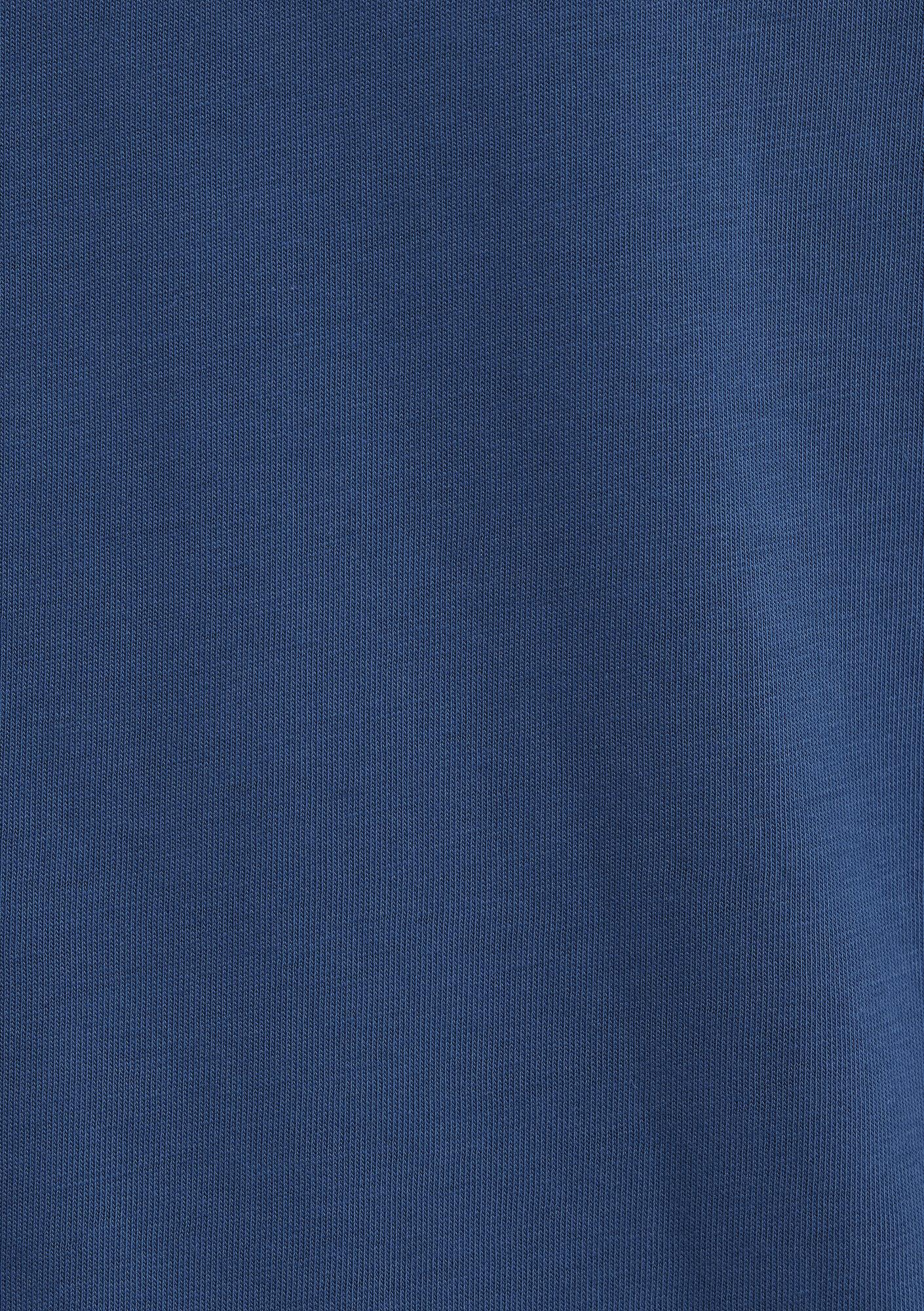 Mavi Etiket Detaylı Mavi Basic Tişört Loose Fit / Bol Rahat Kesim 0611824-90609