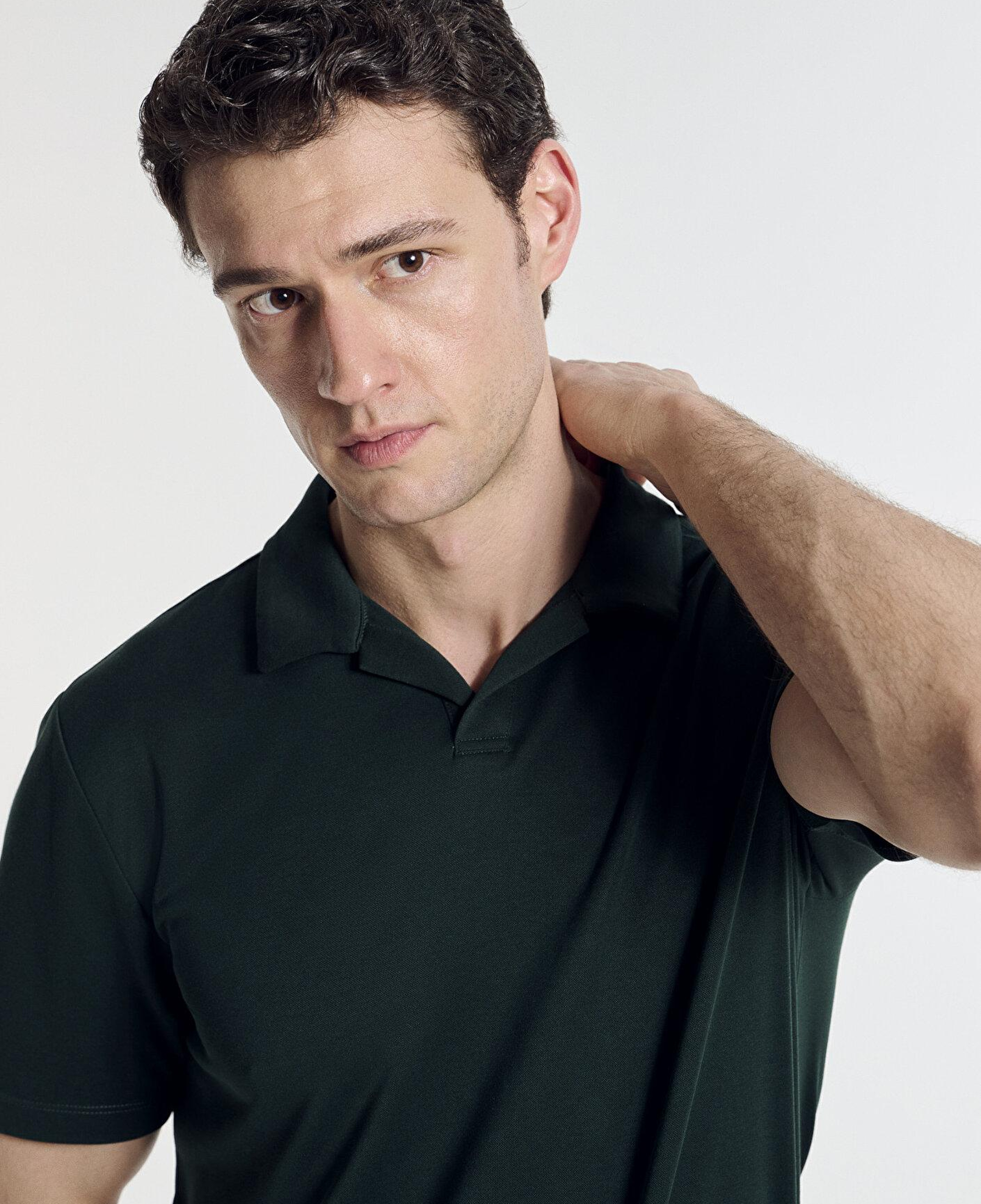 Mavi Soft-Premium Yeşil (TENCEL™) Modal Karışımlı Polo Tişört Regular Fit / Normal Kesim 0613008-85370