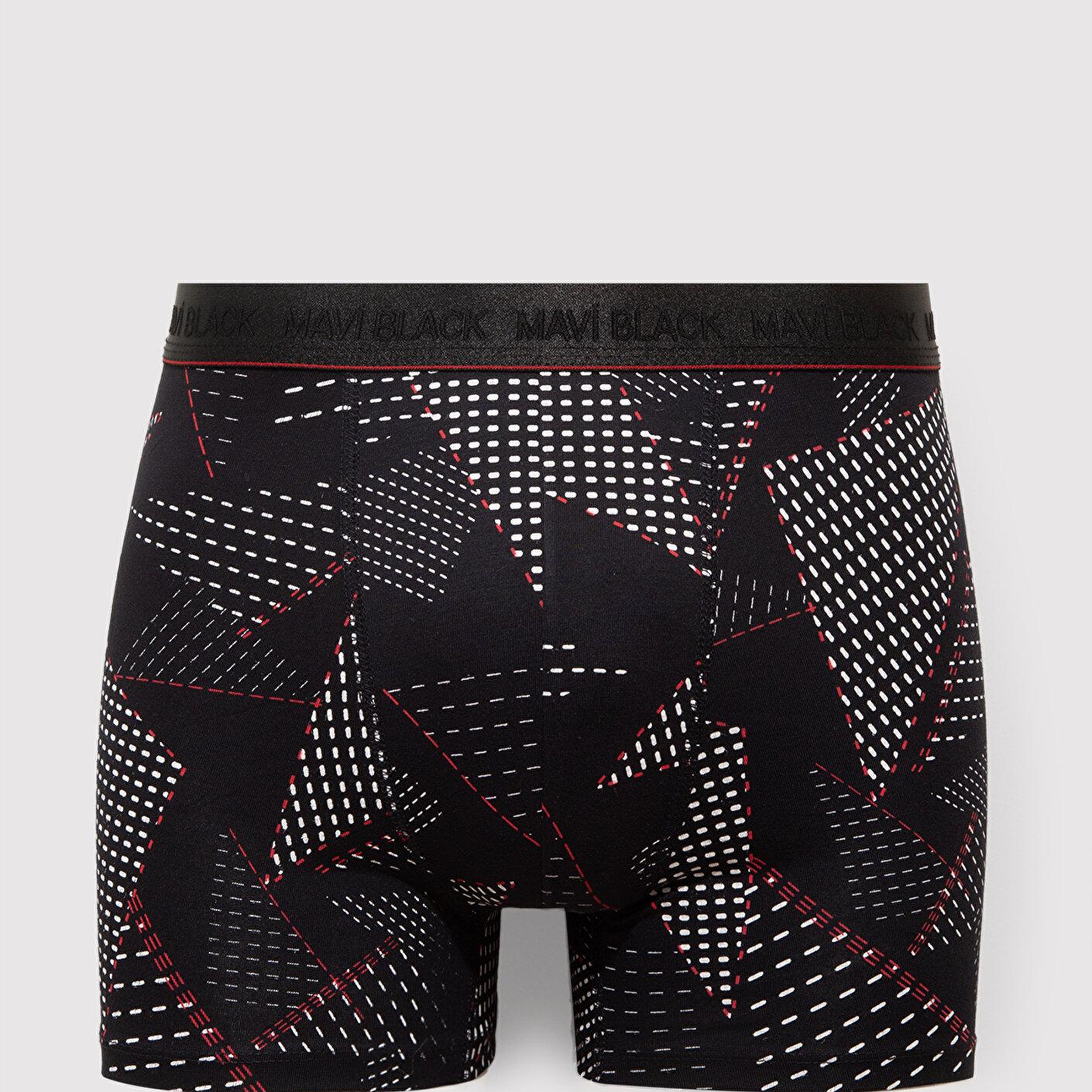 Mavi Baskılı Siyah Boxer 0912177-900