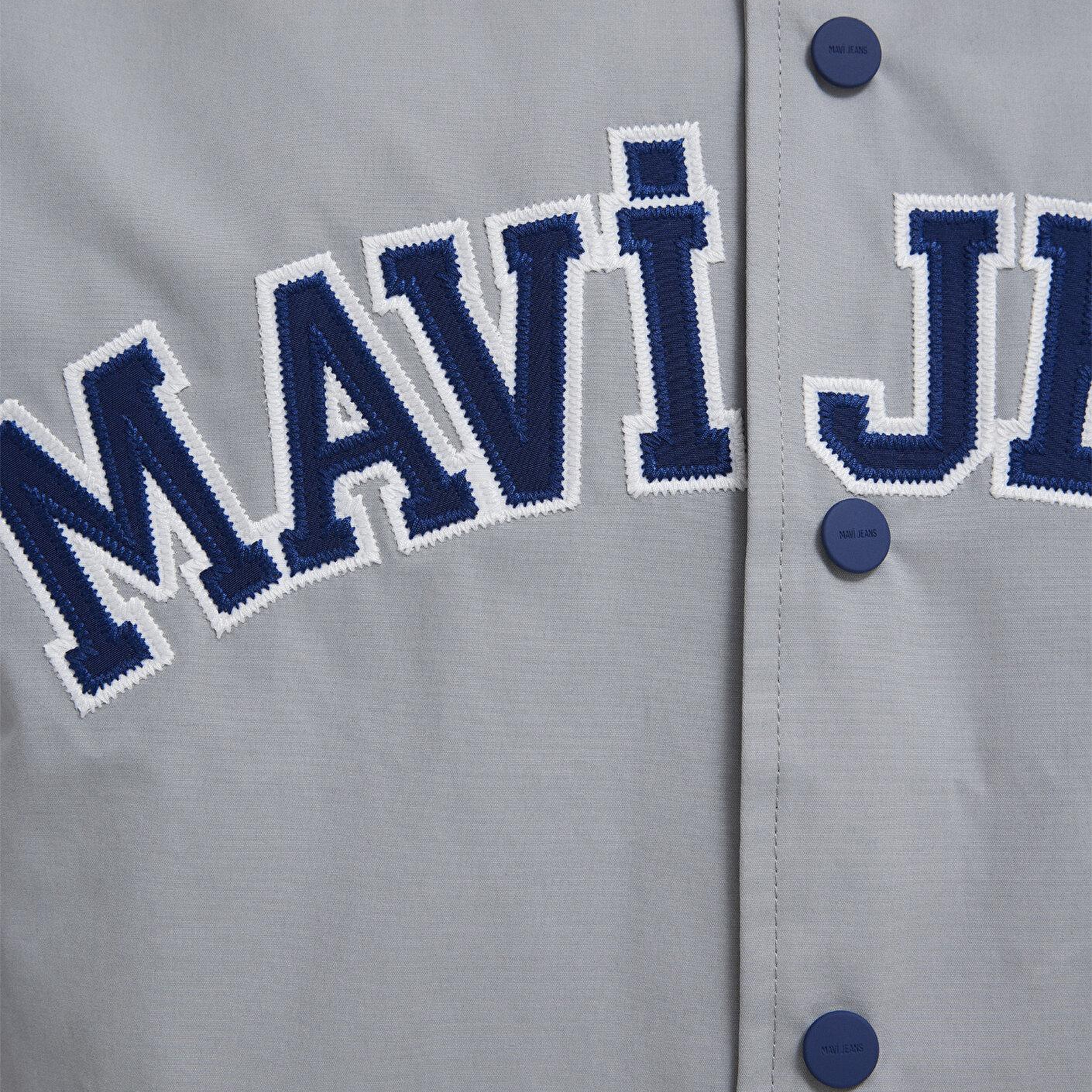 Mavi Mavi Jeans Logo Nakışlı Gri Ceket 0110769-82824