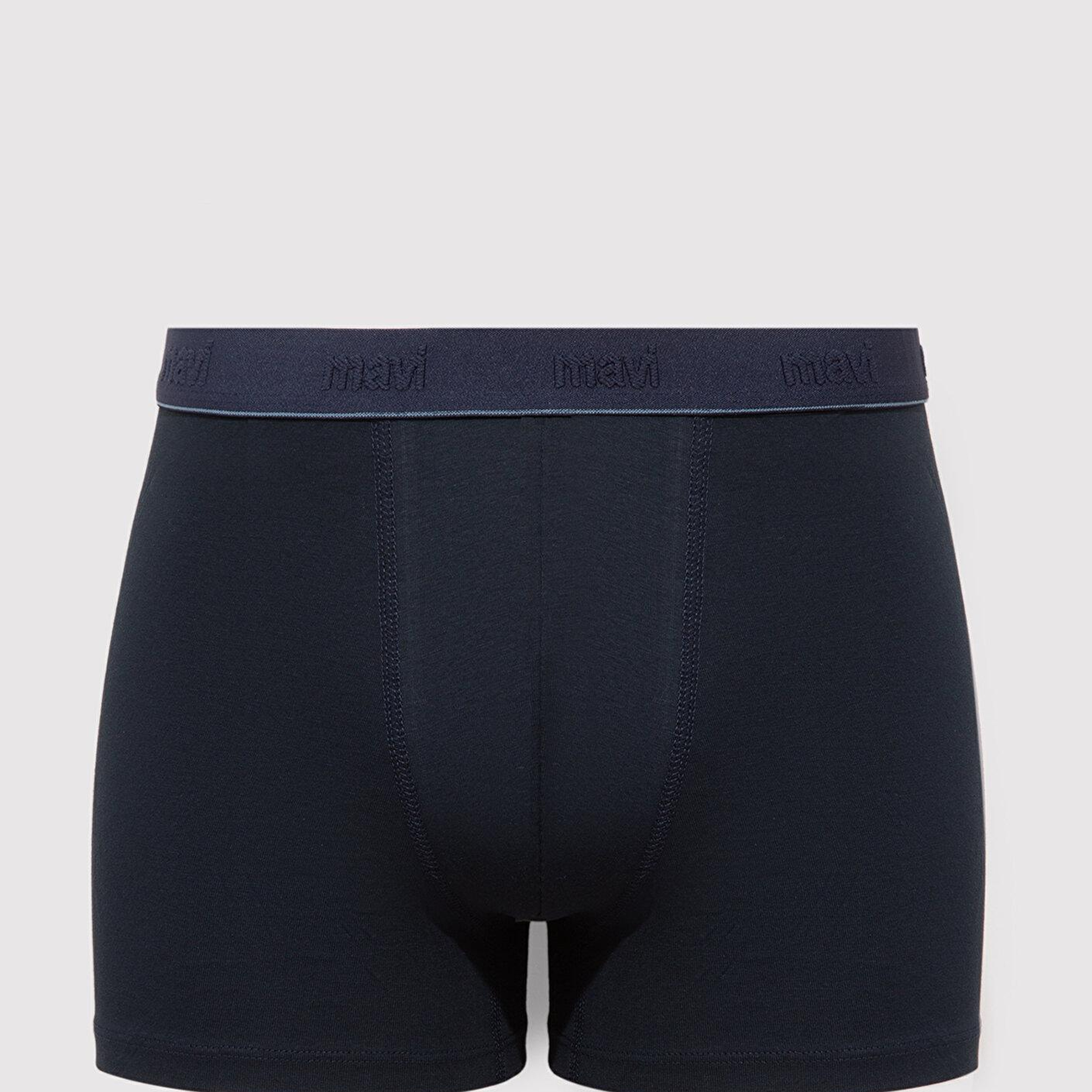 Mavi 3lü Baskılı Lacivert Boxer 0912226-70500