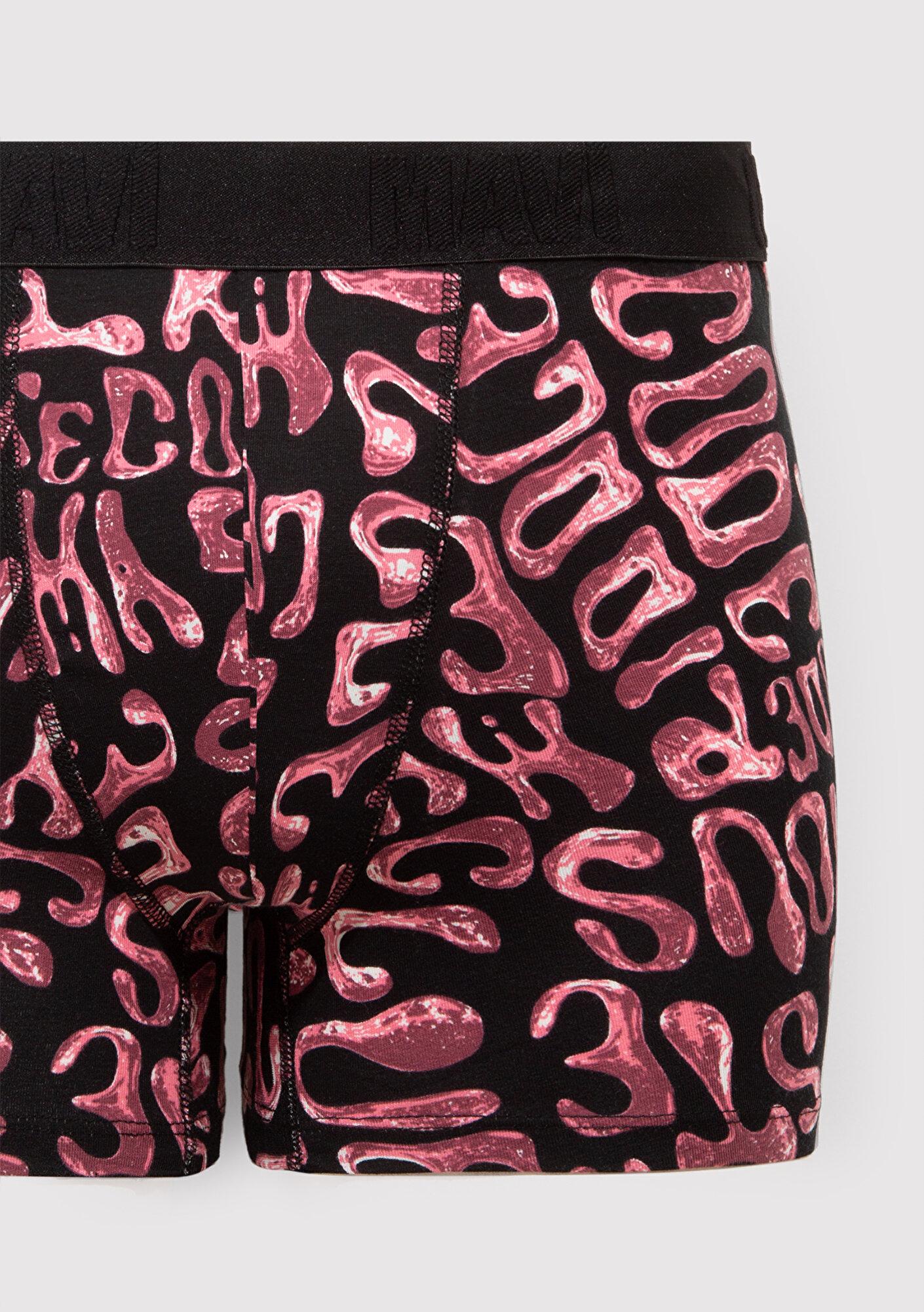 Mavi Baskılı Pembe Boxer 0912240-70398
