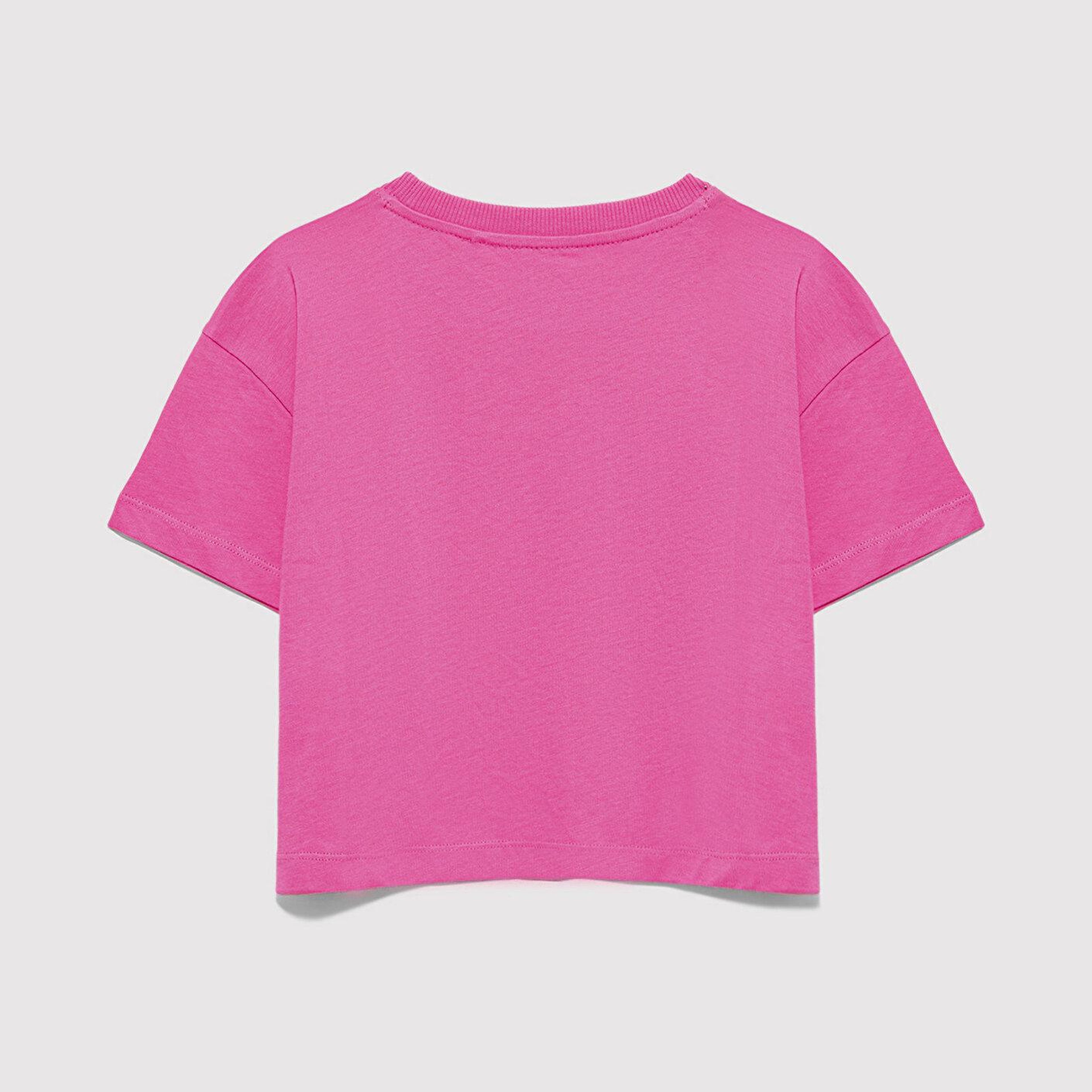 Mavi Mavi Logo Baskılı Pembe Tişört Loose Fit / Bol Rahat Kesim 7610181-91355