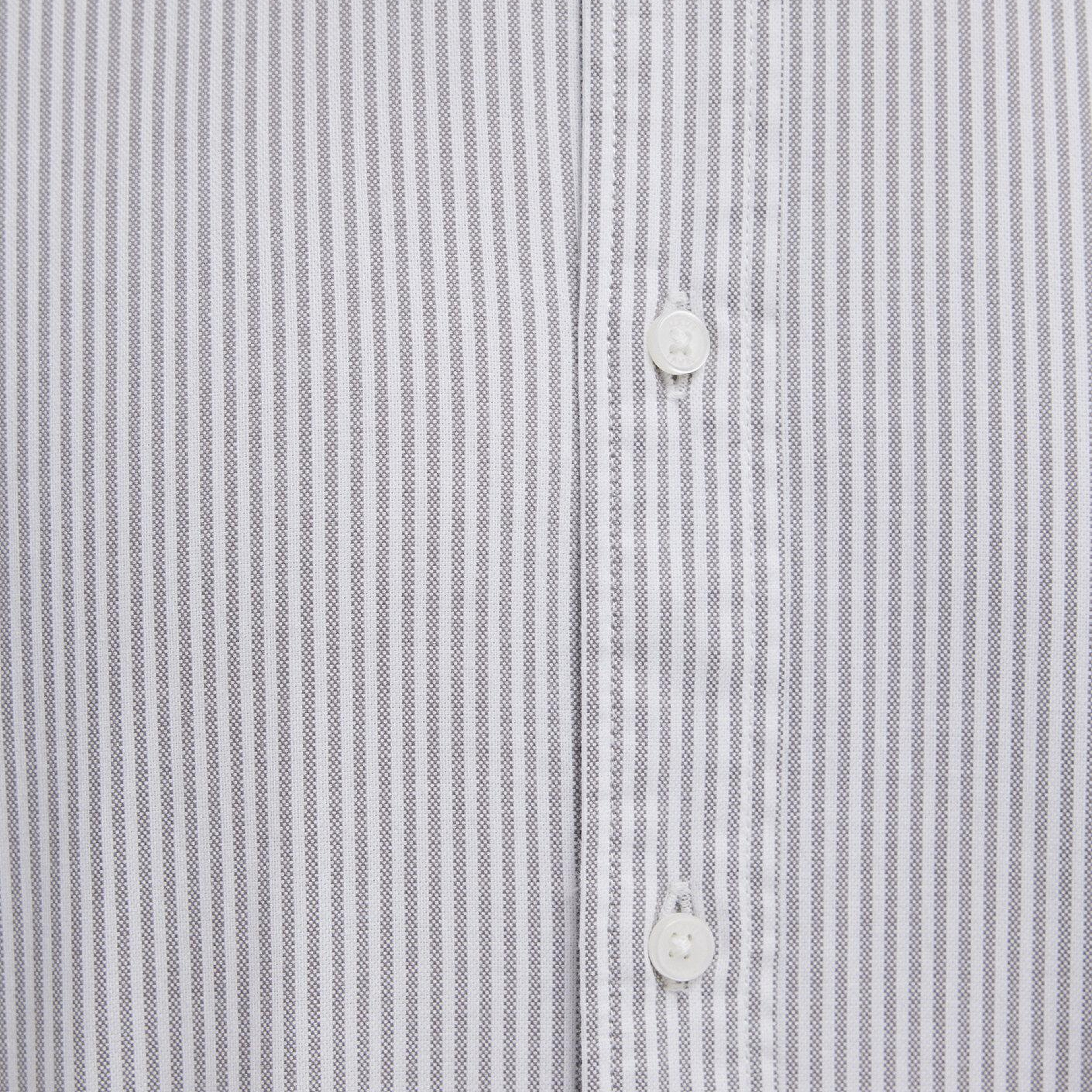 Mavi Gri Çizgili Beyaz Gömlek Slim Fit / Dar Kesim 0211916-91472