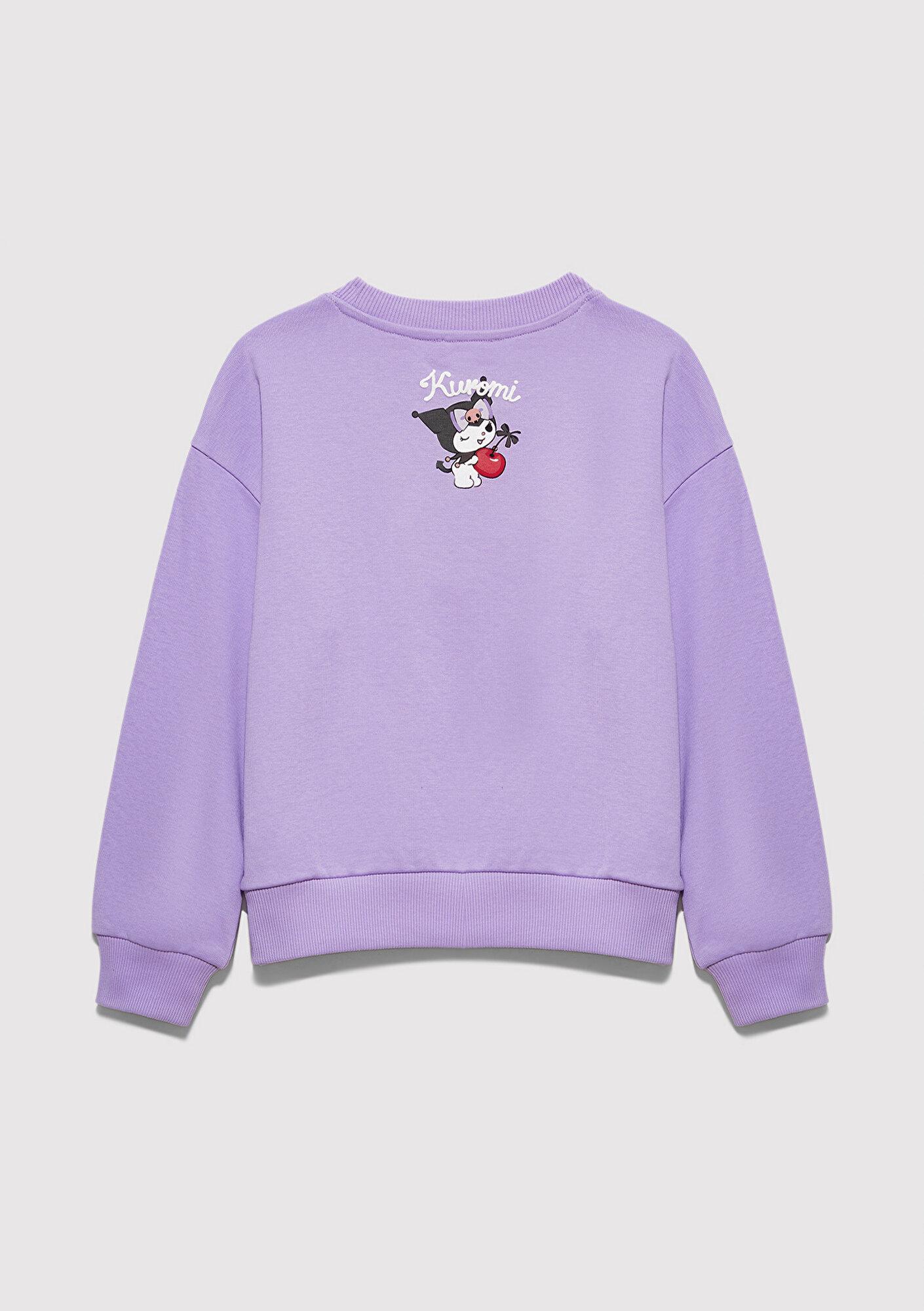 Mavi Kuromi Baskılı Mor Sweatshirt 7S10183-70519
