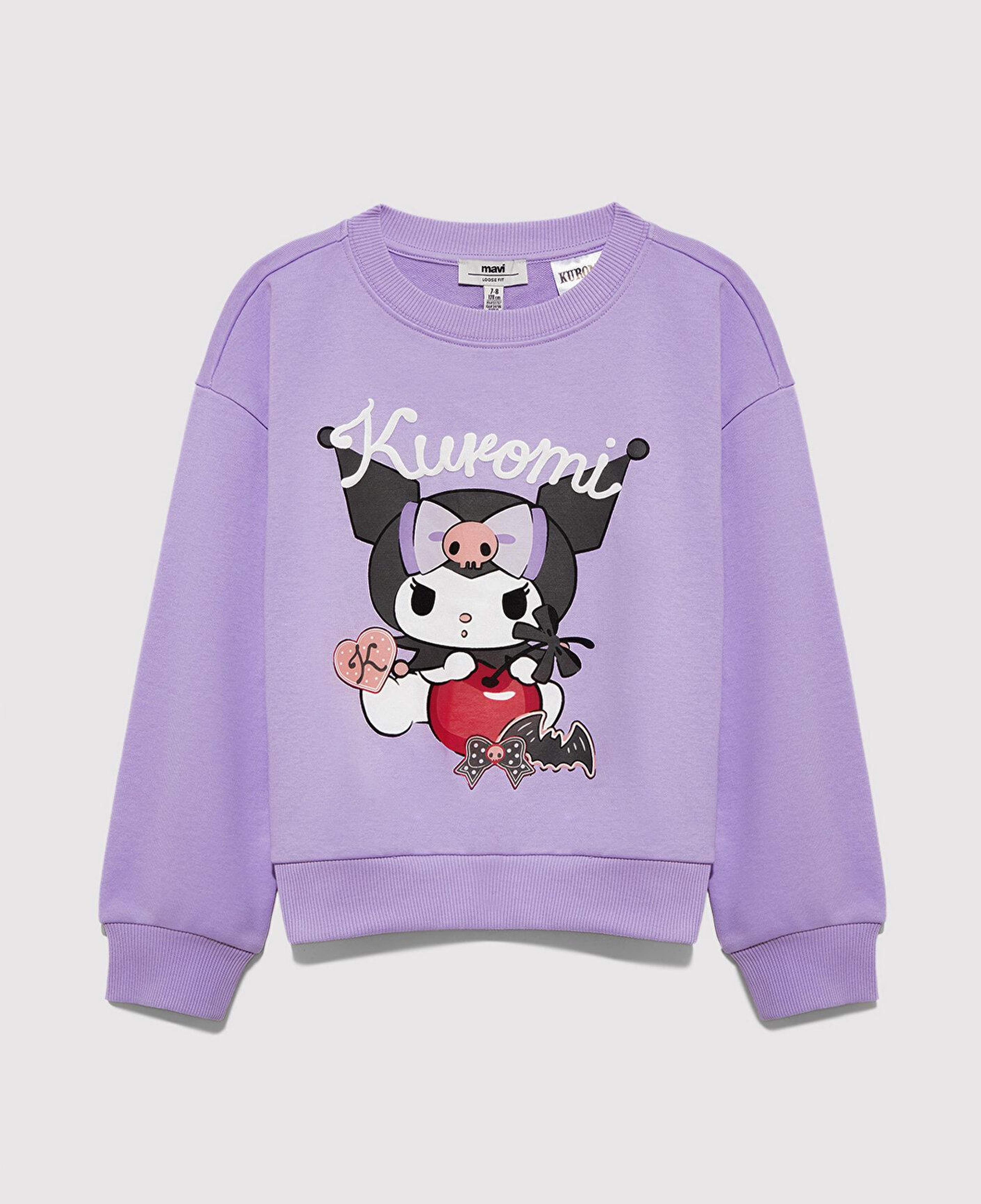 Mavi Kuromi Baskılı Mor Sweatshirt 7S10183-70519