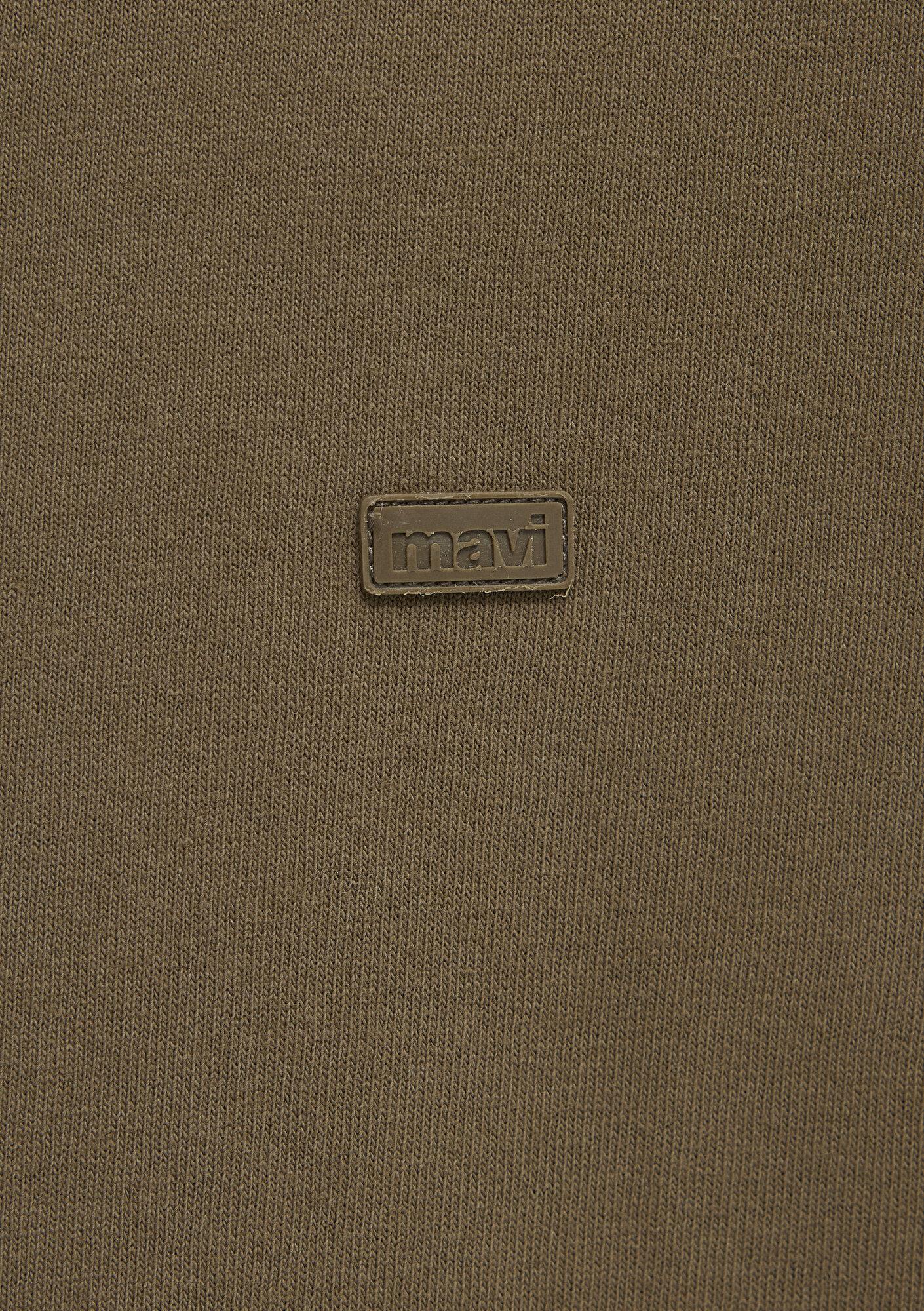 Mavi Silikon Logo Baskılı Yeşil Basic Tişört Oversize / Geniş Kesim 0613188-71564