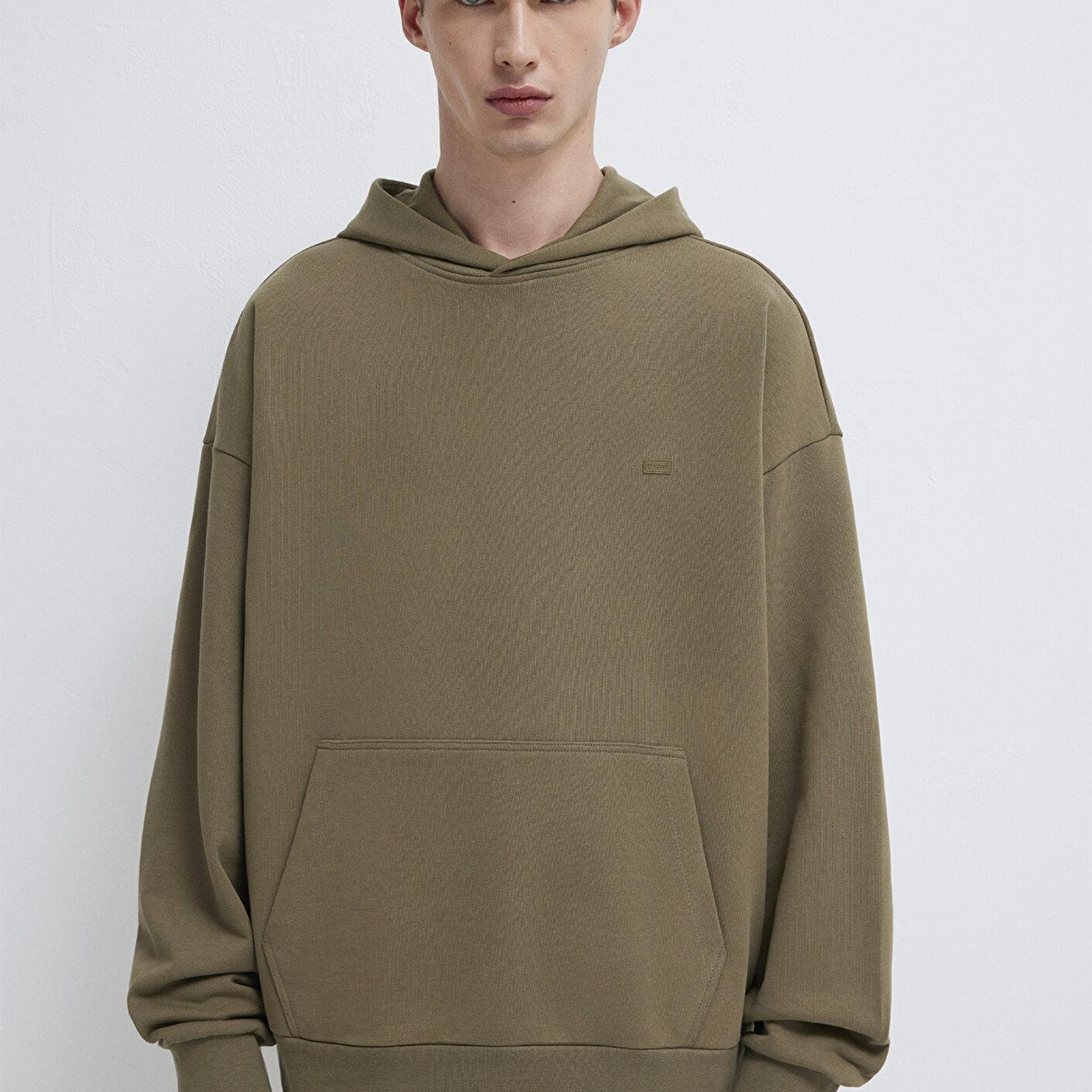 Mavi Kapüşonlu Haki Sweatshirt 0S10416-71564