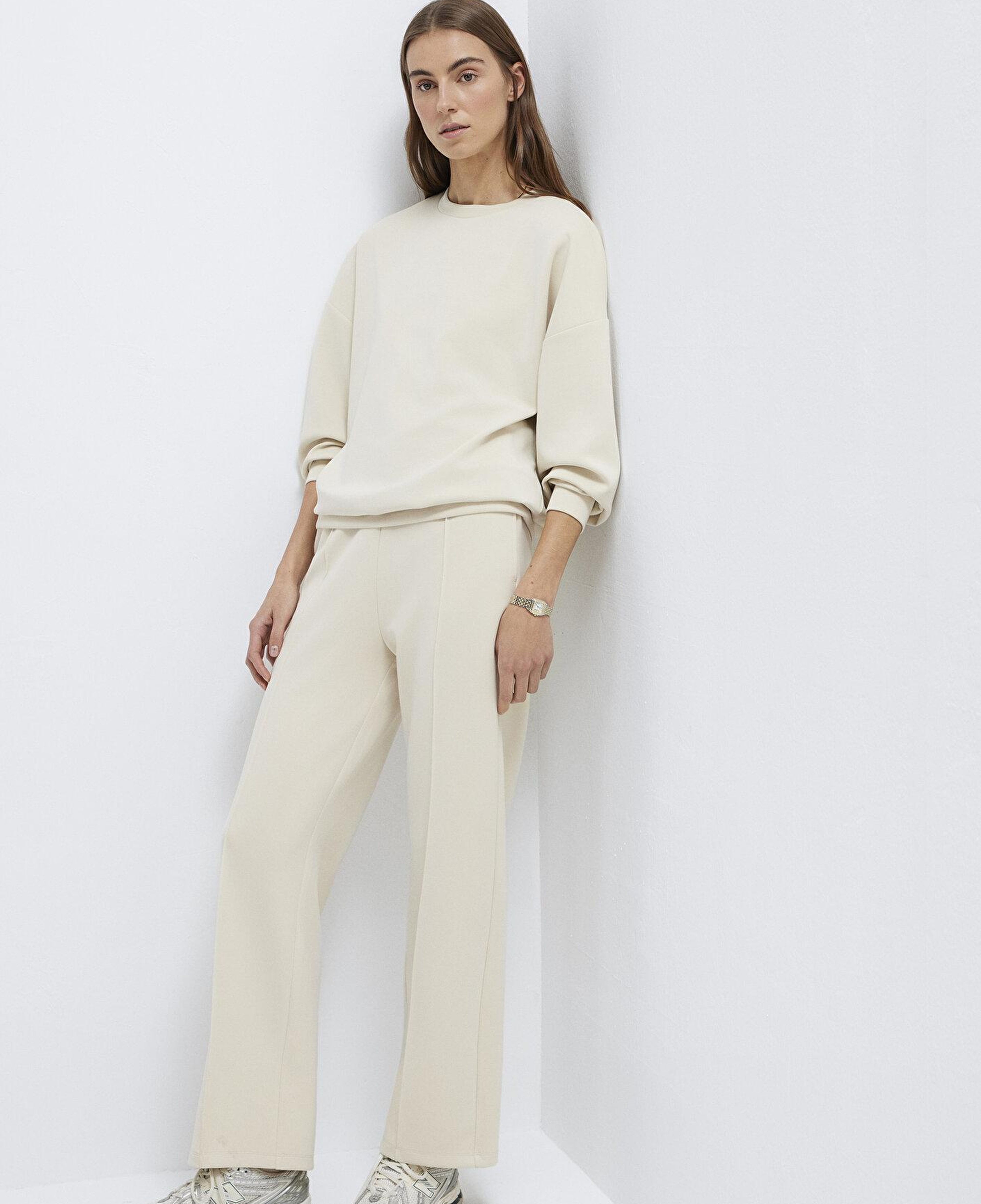 Mavi Sporty Lux Ekru (TENCEL™) Modal Karışımlı Eşofman Altı 1010634-70065