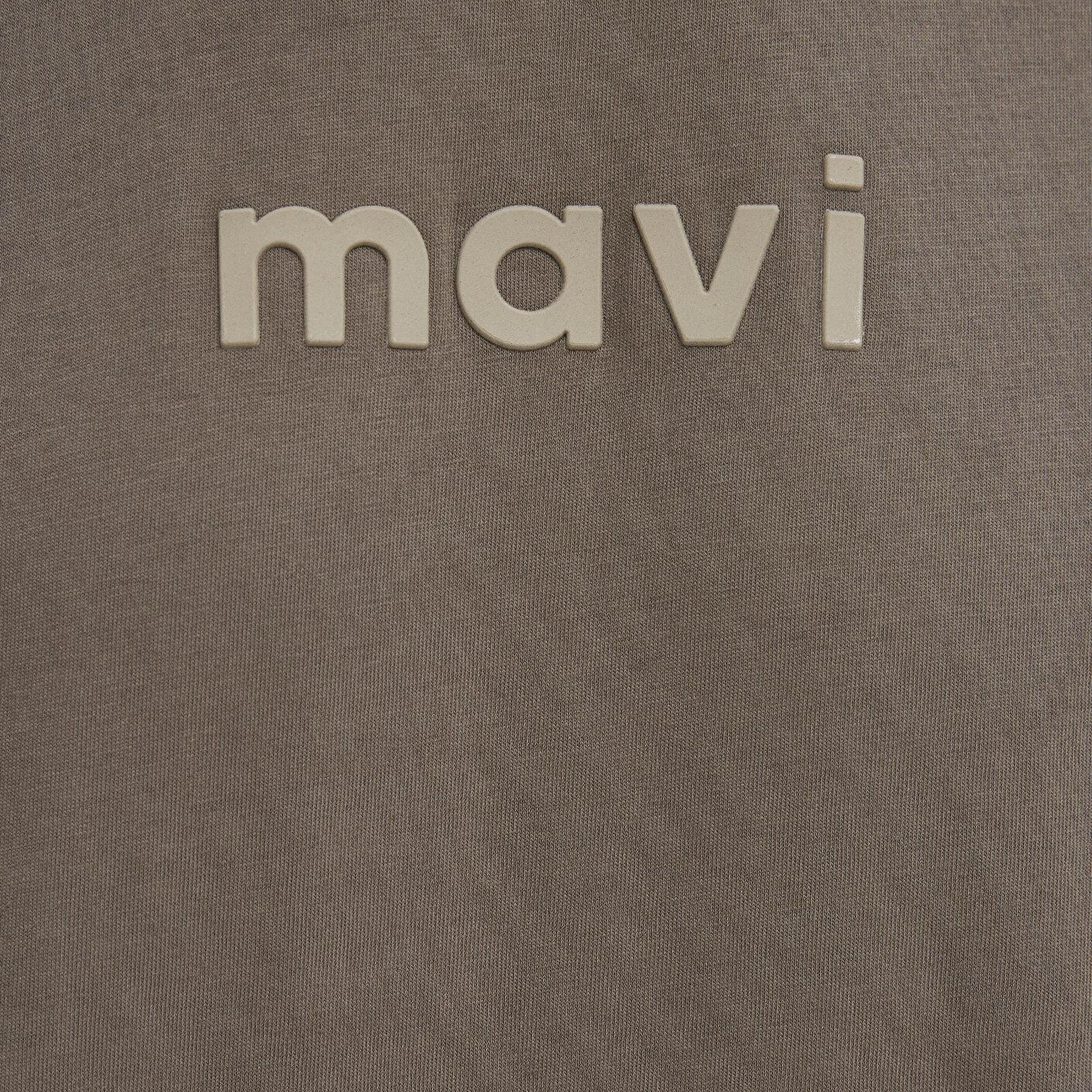 Mavi Mavi Logo Baskılı Kahverengi Tişört Regular Fit / Normal Kesim 0612732-83866