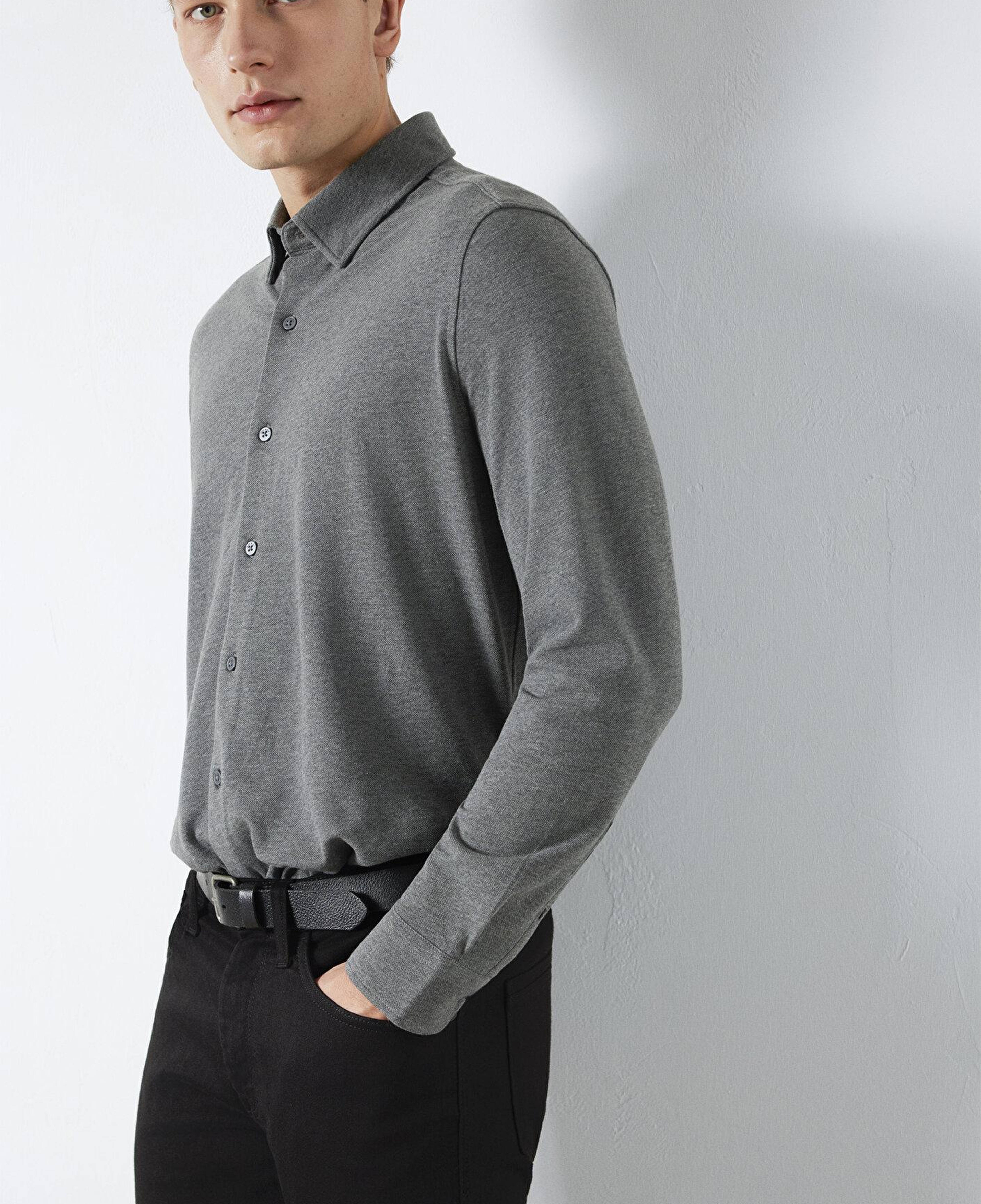 Mavi Mavi Black Antrasit Gömlek Regular Fit / Normal Kesim 0211863-80024