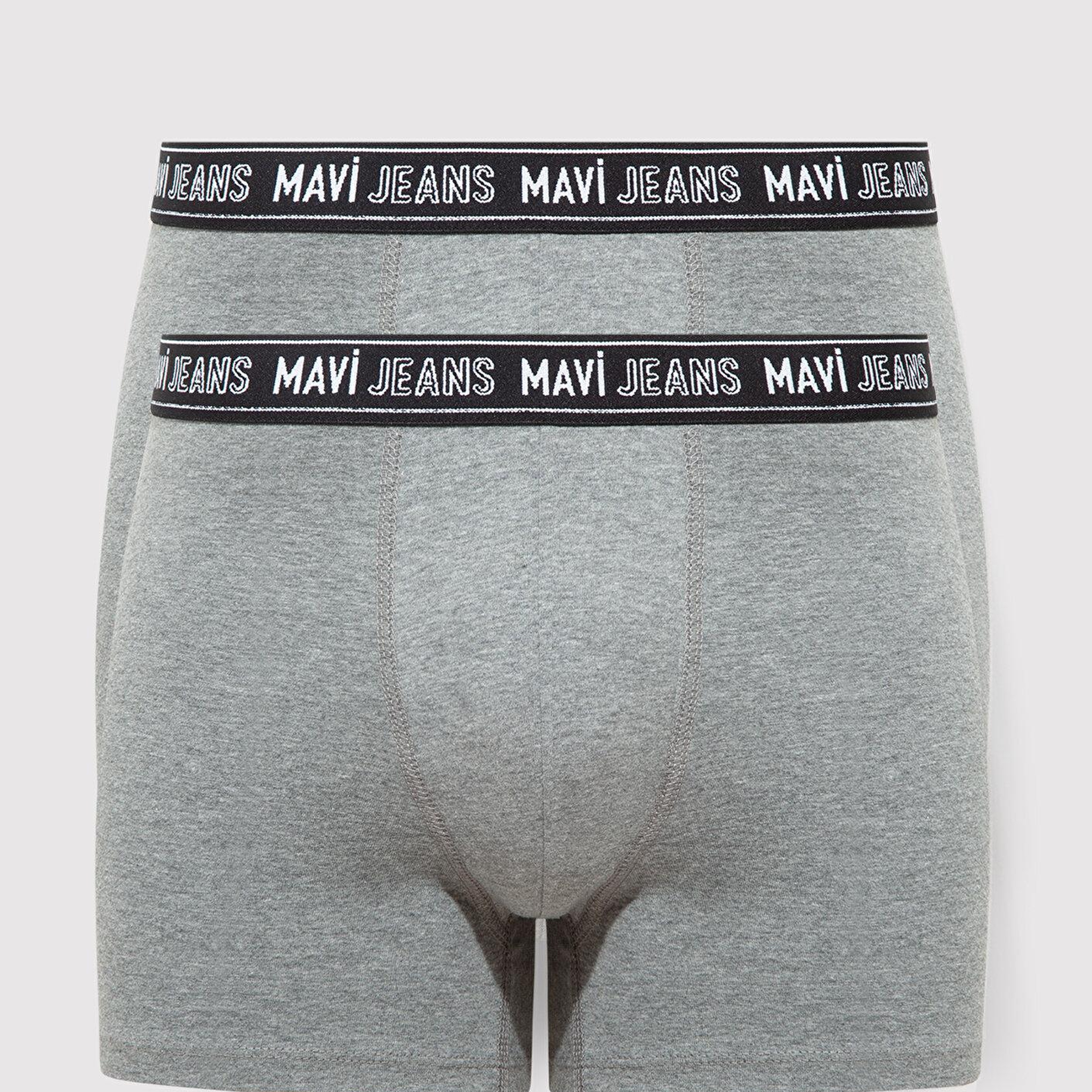 Mavi 7li Siyah Basic Boxer 0912288-900