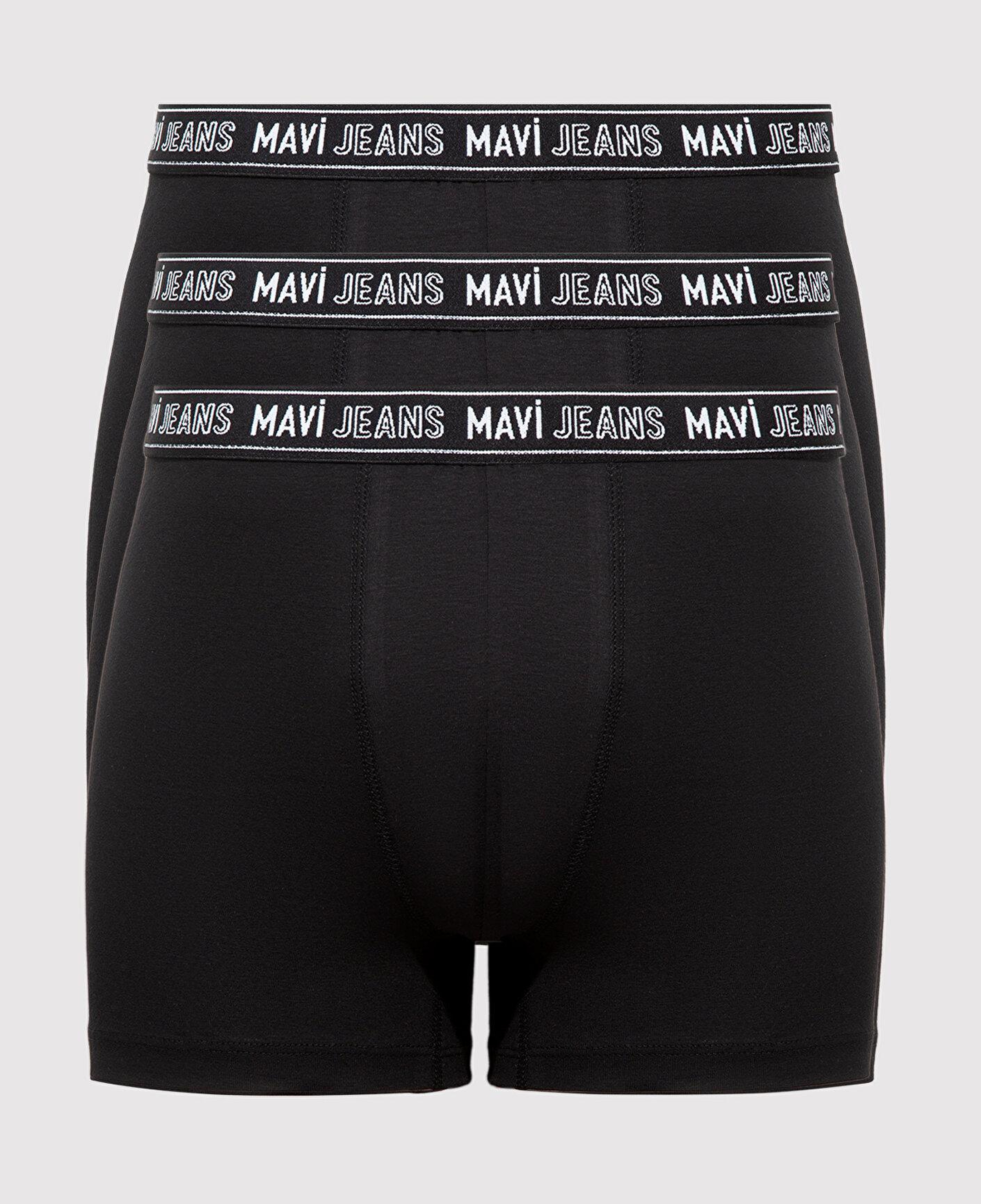 Mavi 7li Siyah Basic Boxer 0912288-900