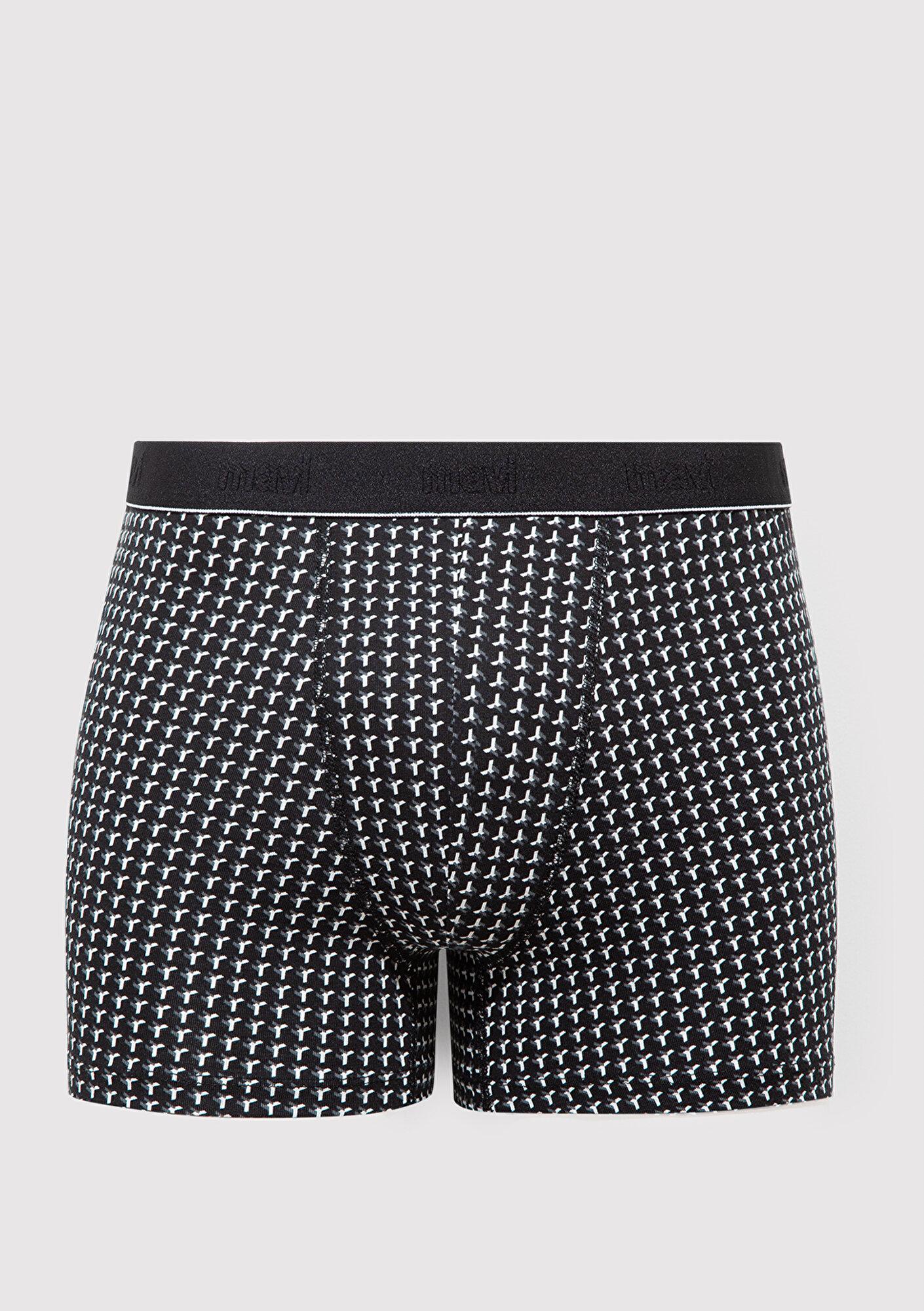 Mavi 5li Siyah Boxer 0912284-900