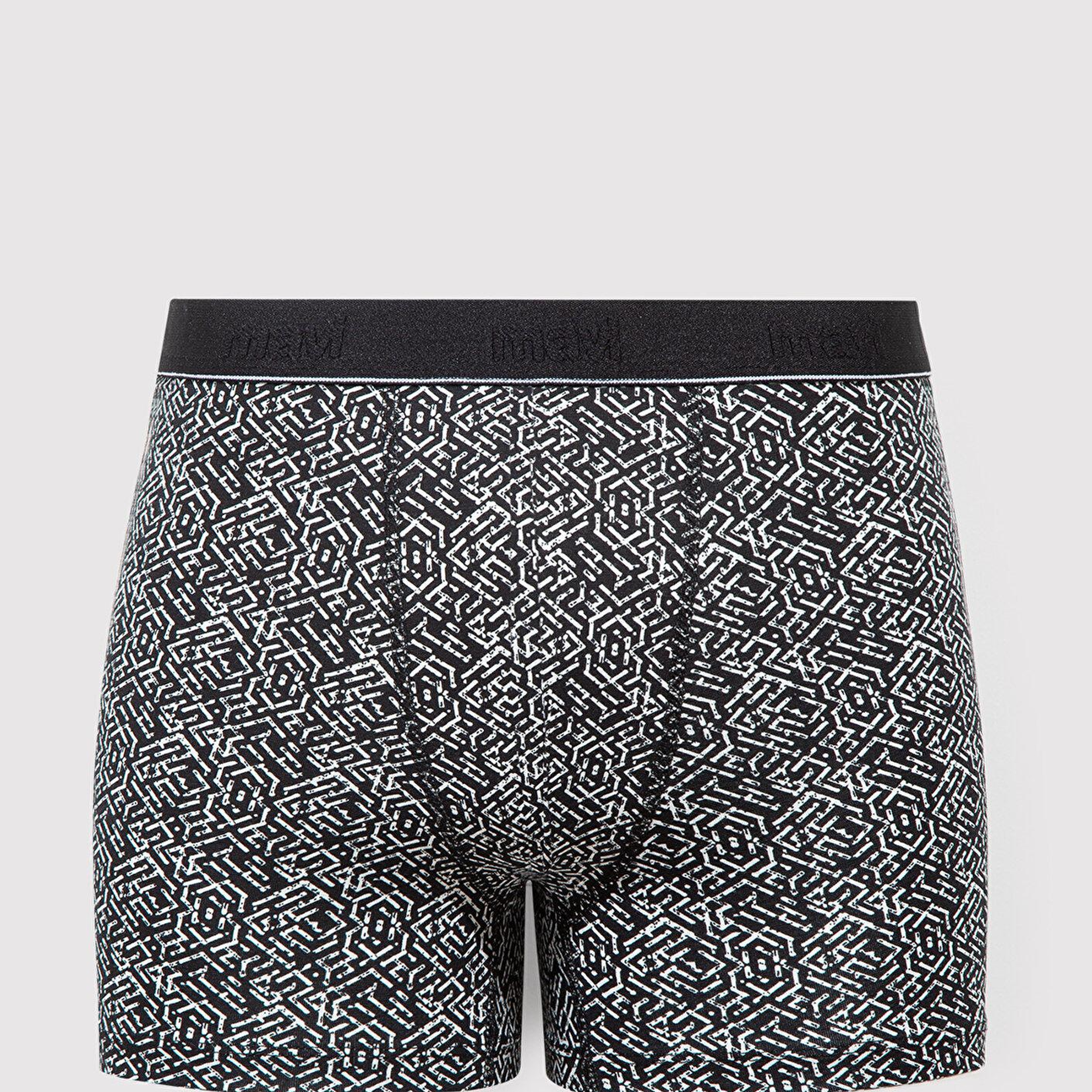 Mavi 5li Siyah Boxer 0912284-900