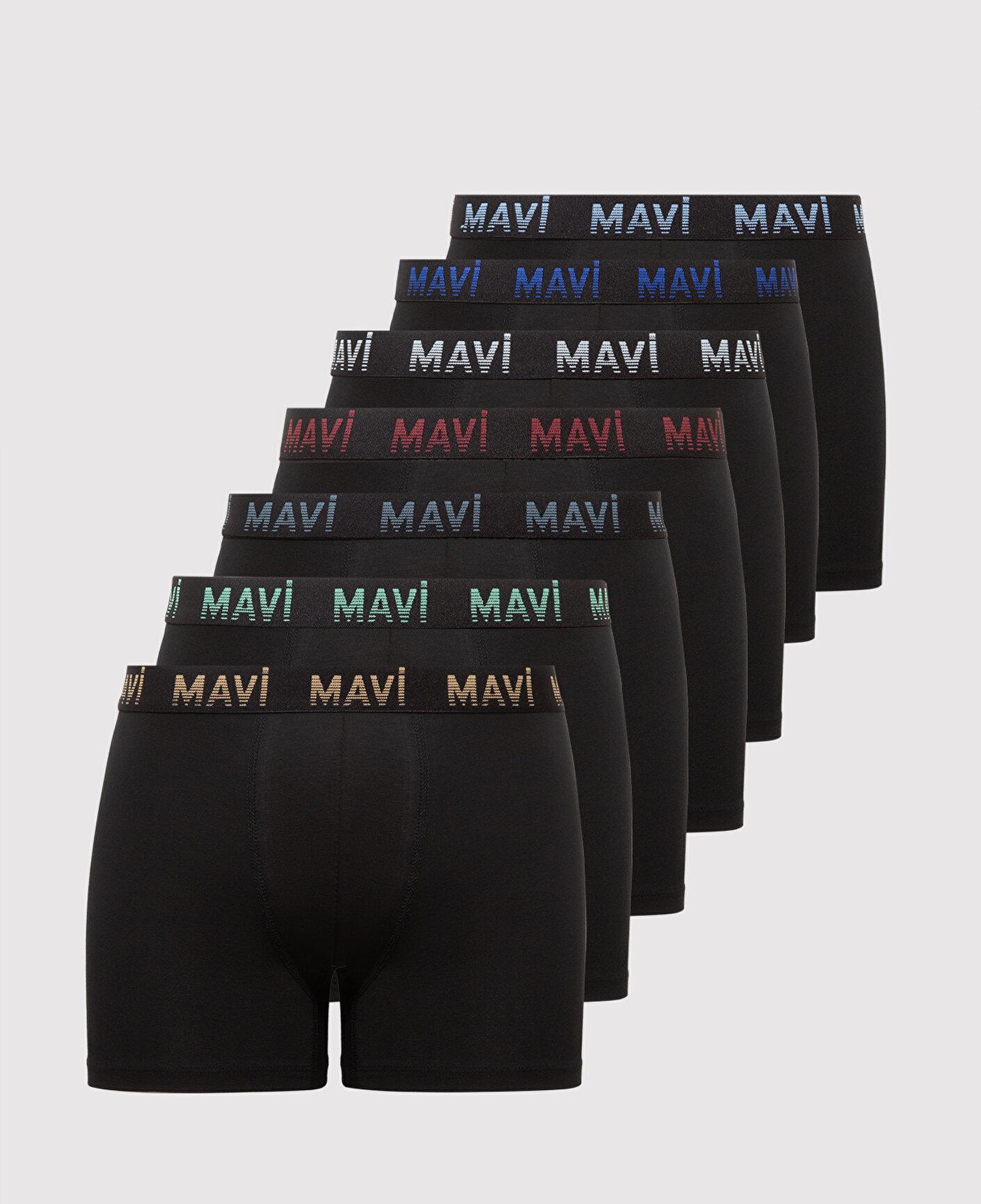 Mavi 7li Siyah Basic Boxer 0912287-900