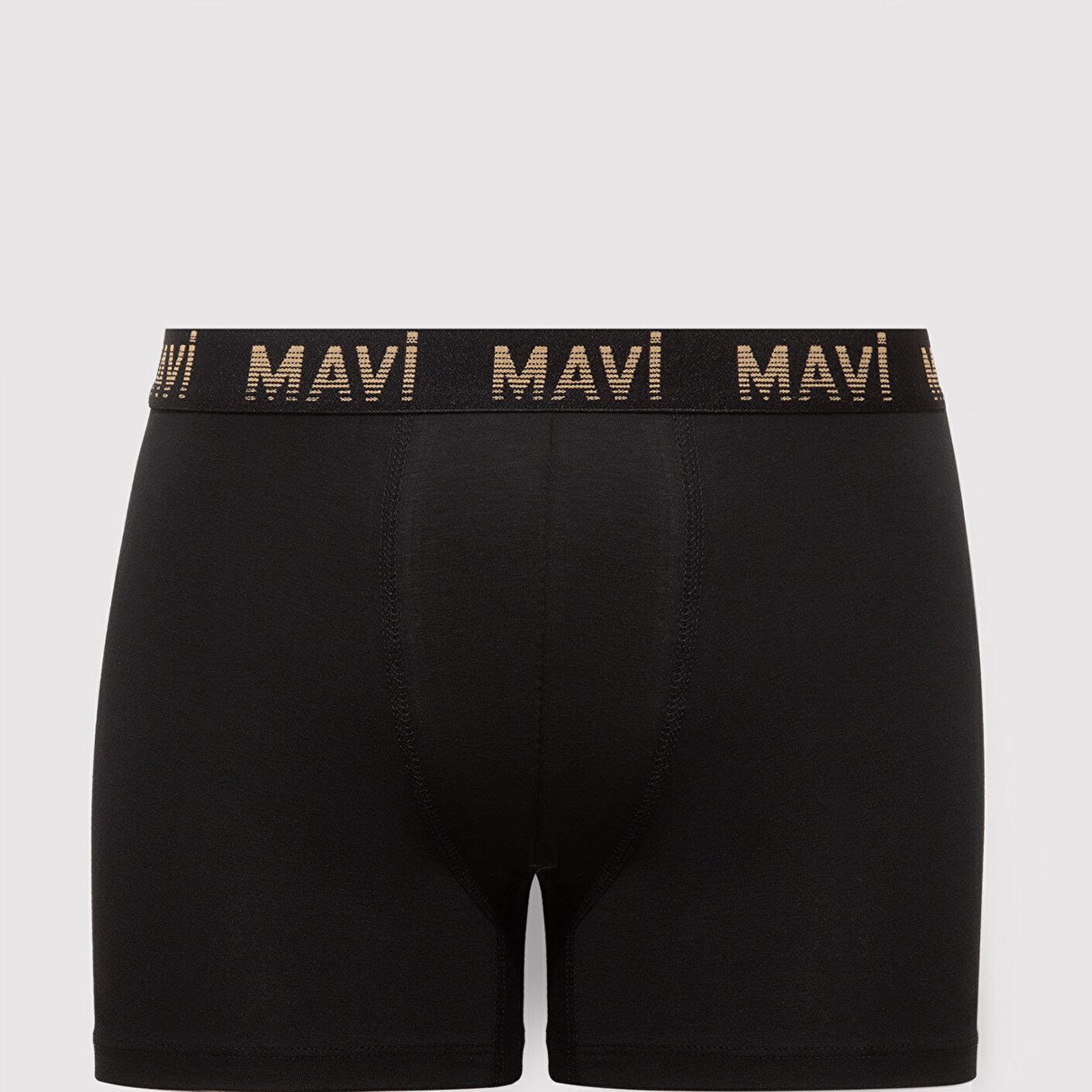 Mavi 7li Siyah Basic Boxer 0912287-900