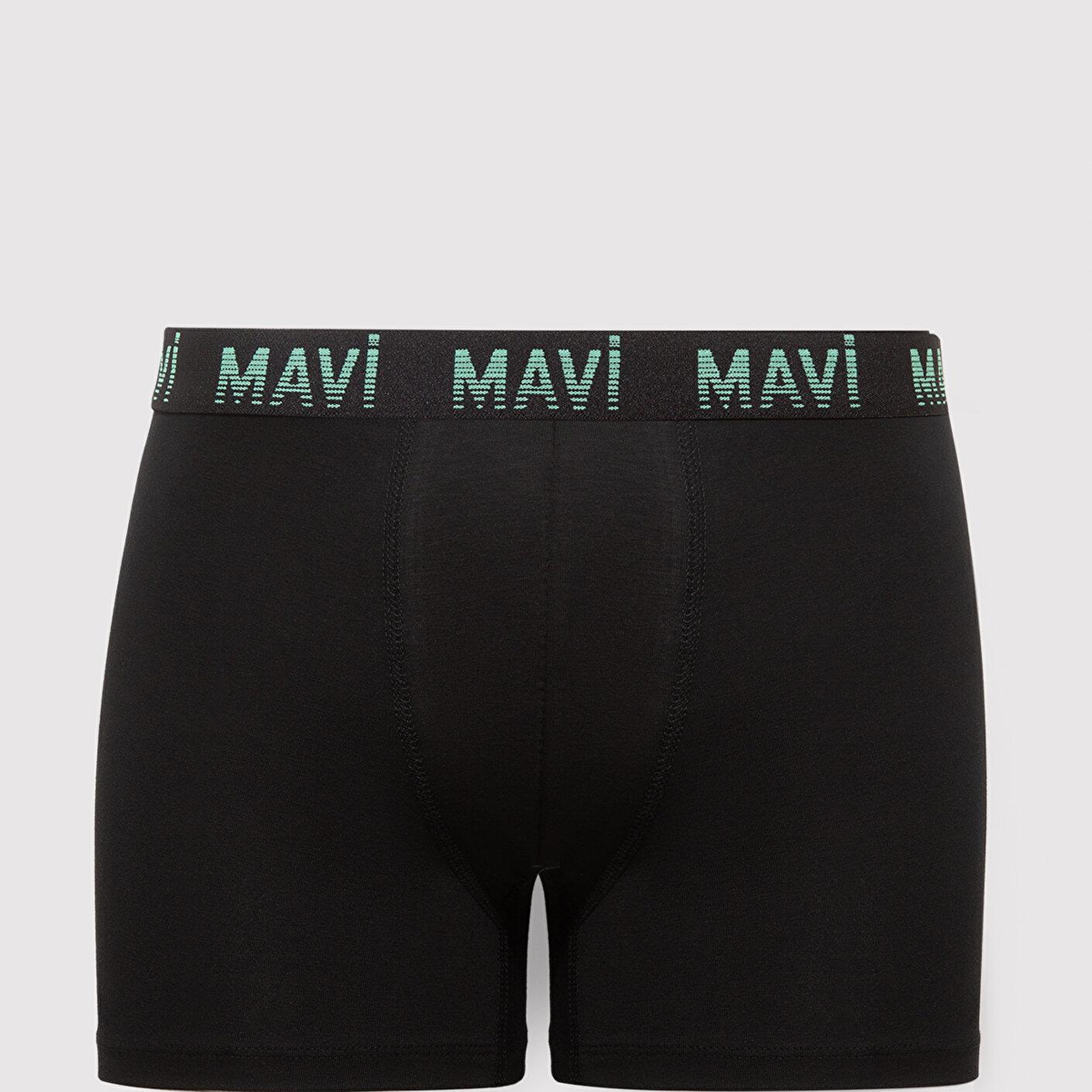 Mavi 7li Siyah Basic Boxer 0912287-900