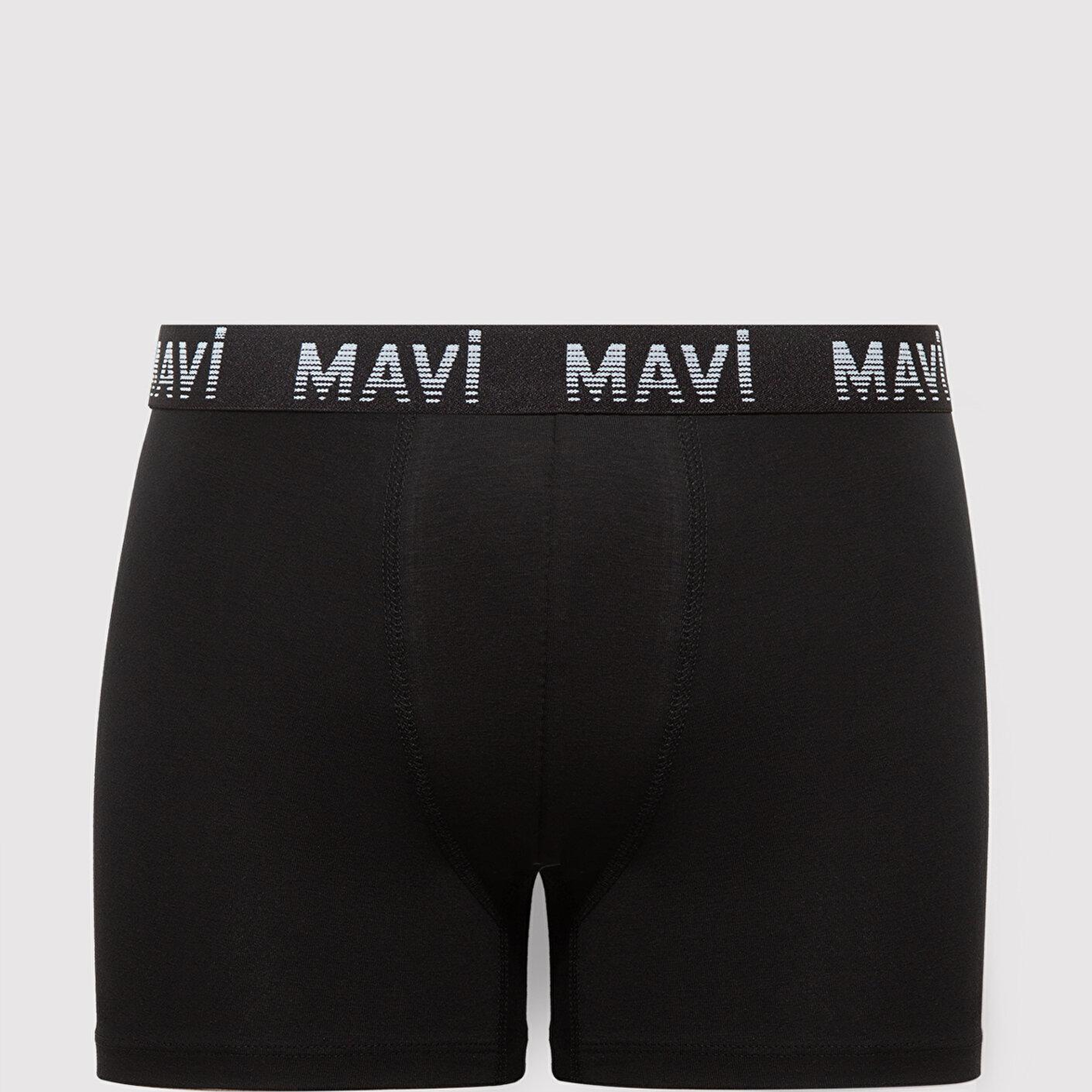 Mavi 7li Siyah Basic Boxer 0912287-900