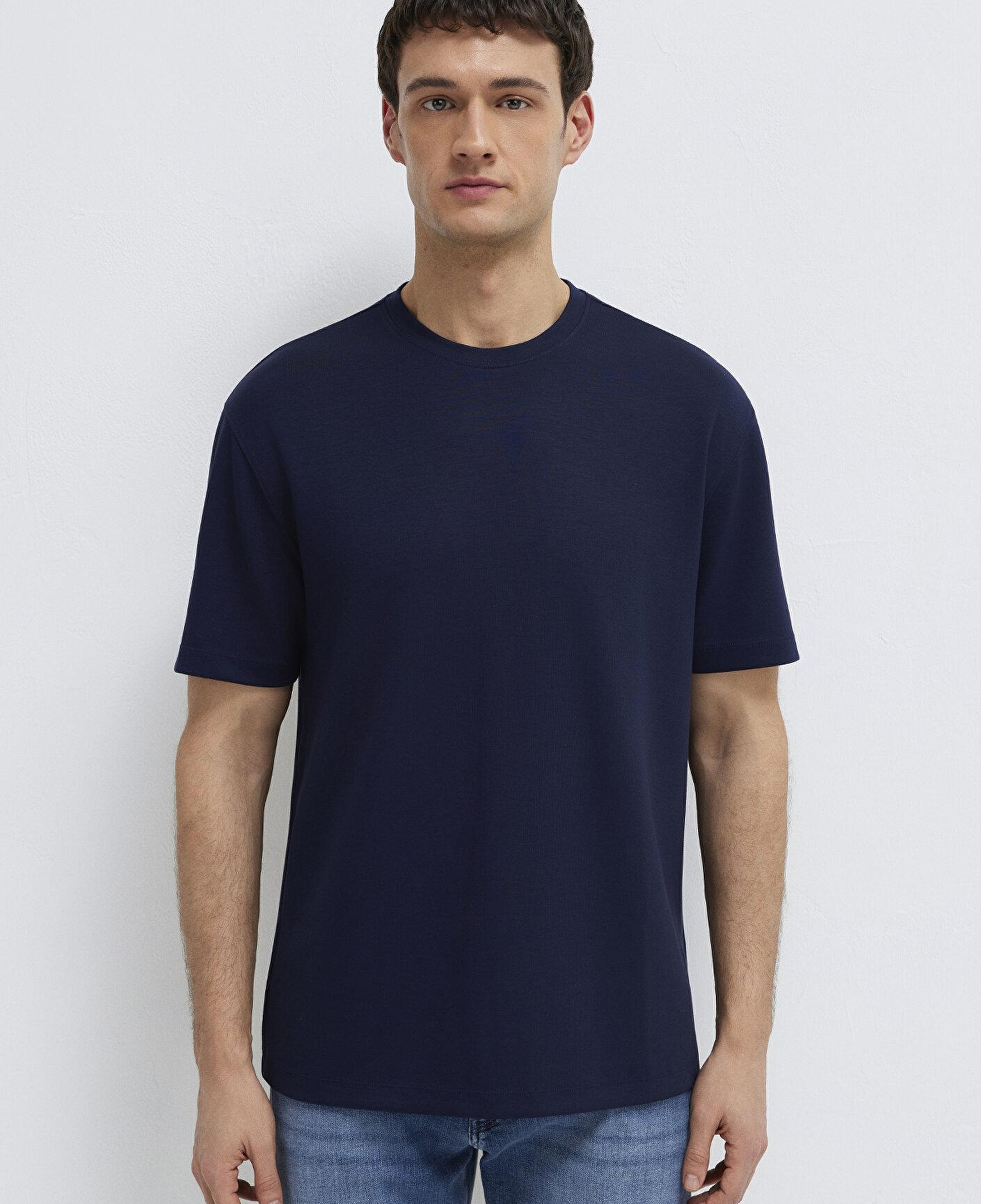 Mavi Soft-Premium Lacivert Tişört Loose Fit / Bol Rahat Kesim 0613467-86415