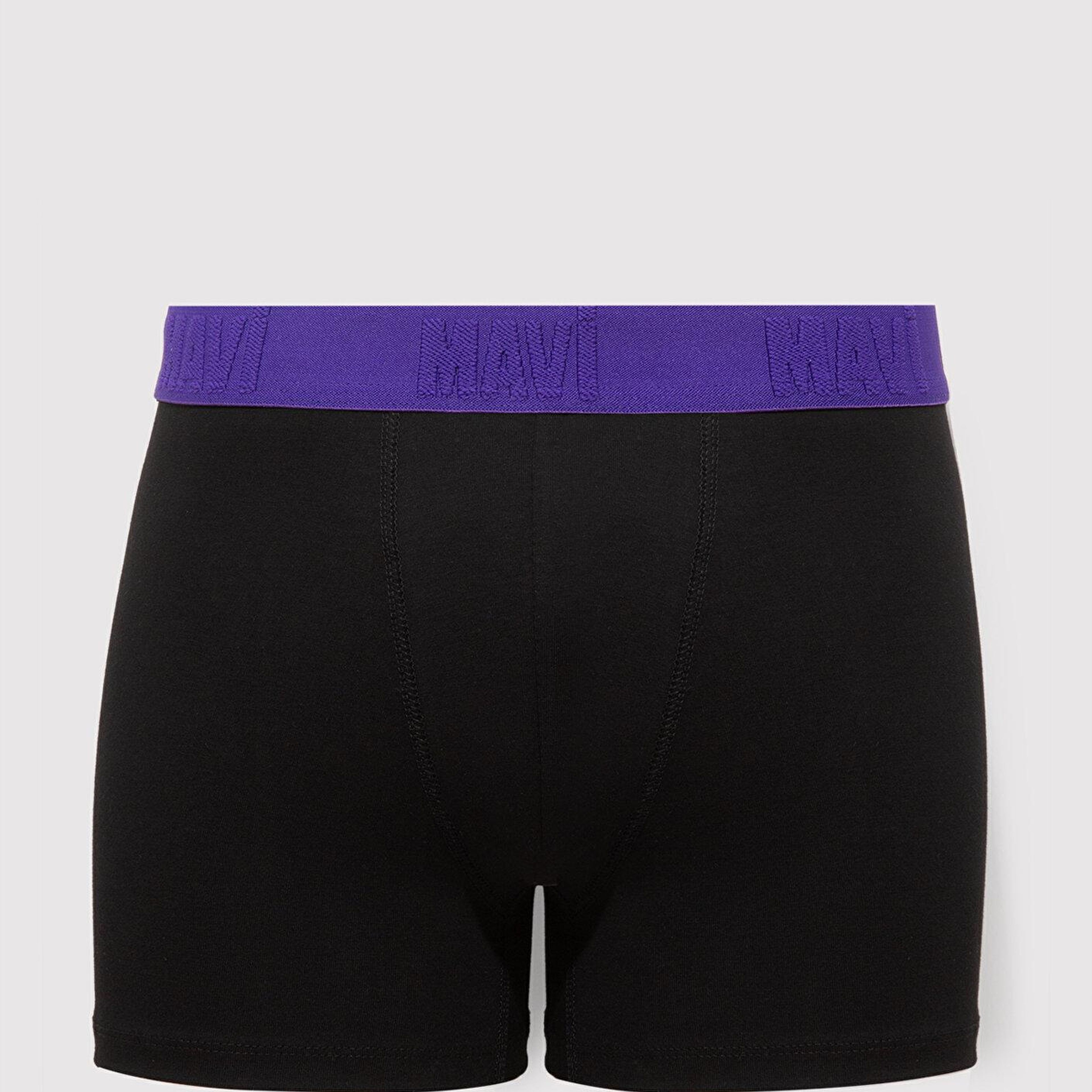 Mavi 3lü Siyah Basic Boxer 0912269-900