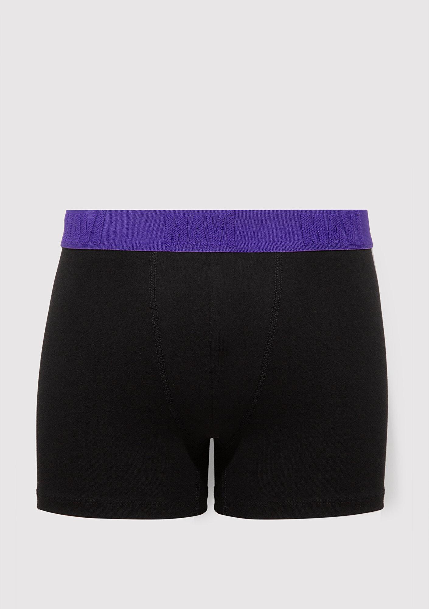 Mavi 3lü Siyah Basic Boxer 0912269-900
