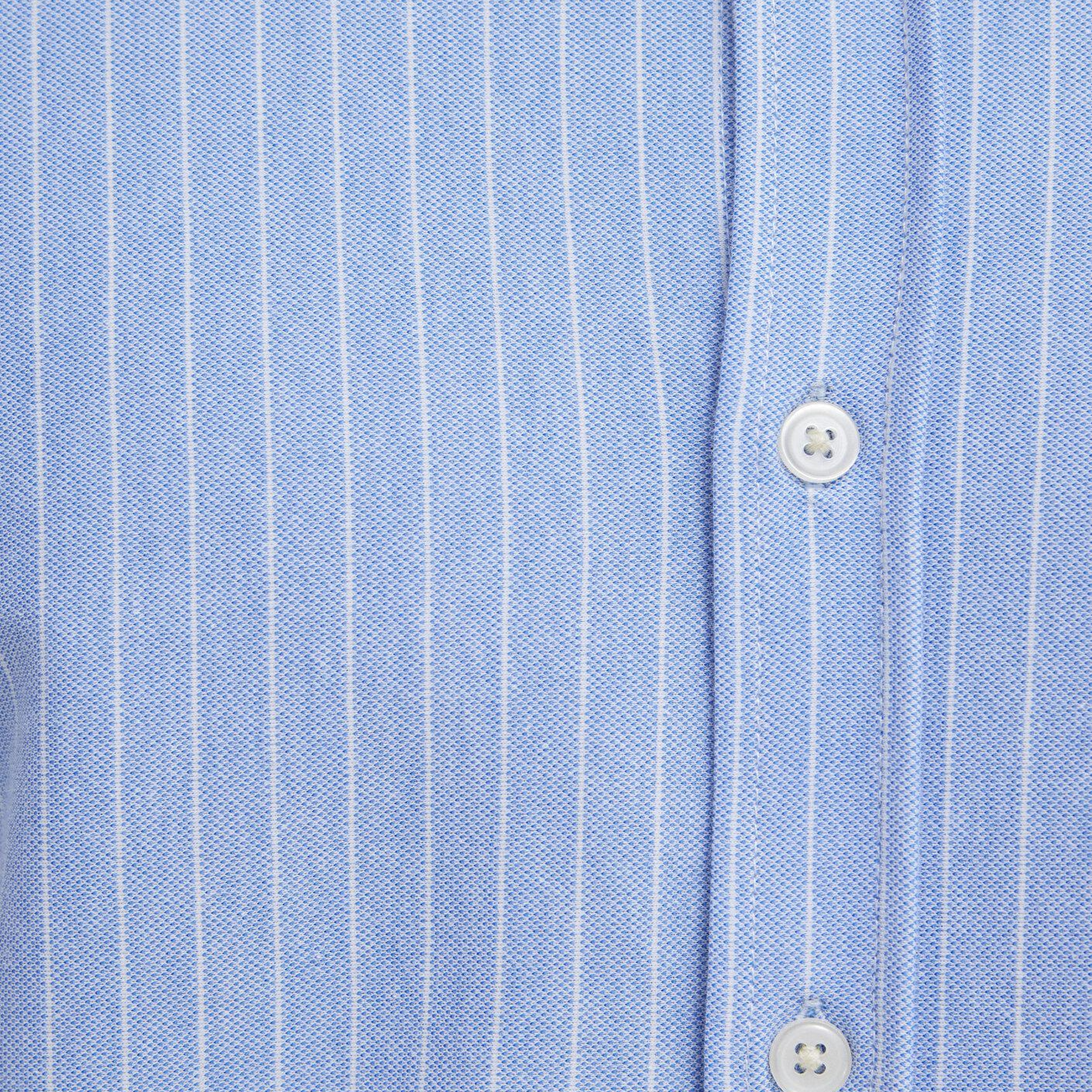 Mavi Çizgili Mavi Gömlek Slim Fit / Dar Kesim 0211858-91409
