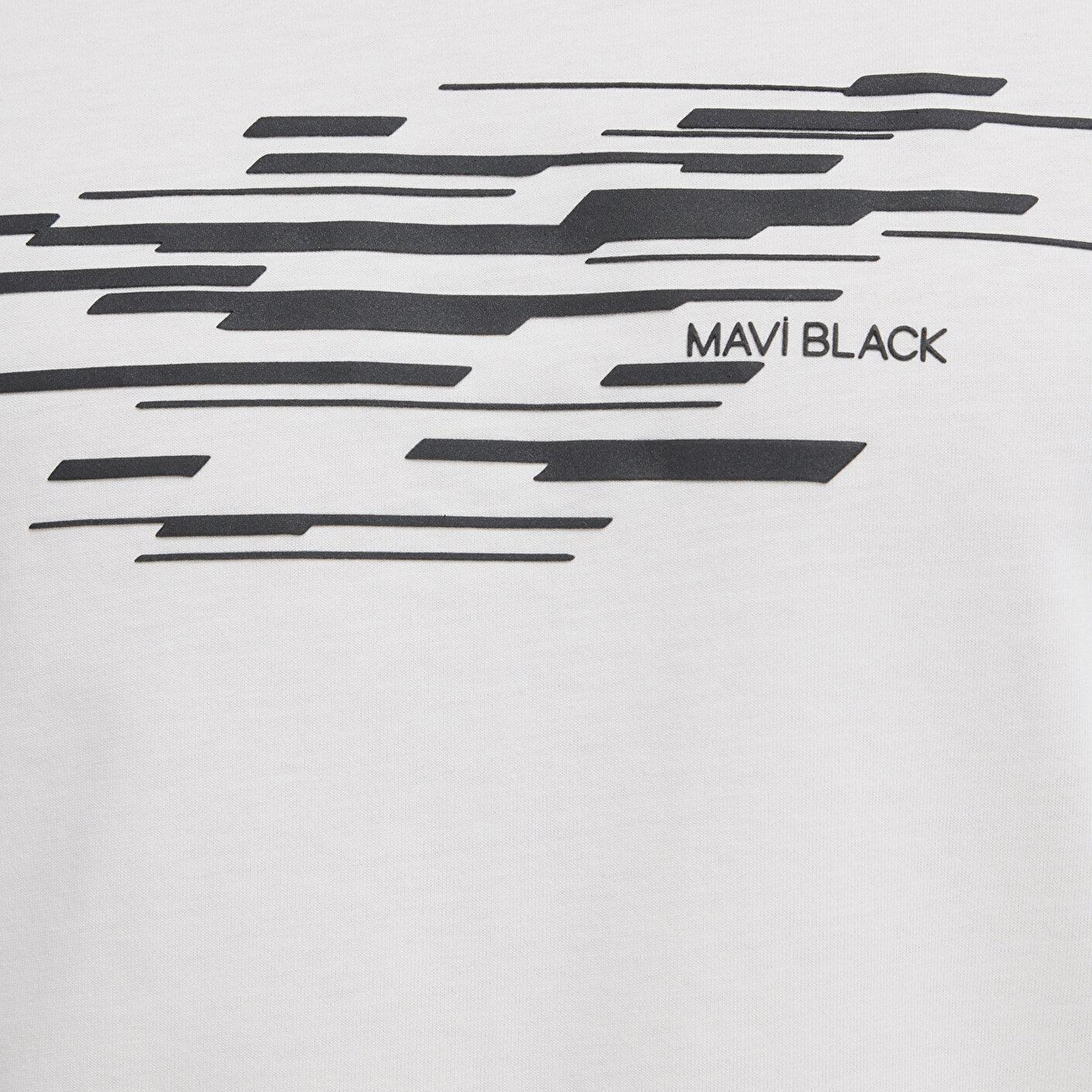 Mavi Mavi Black Ekru Tişört Regular Fit / Normal Kesim 0613131-70057