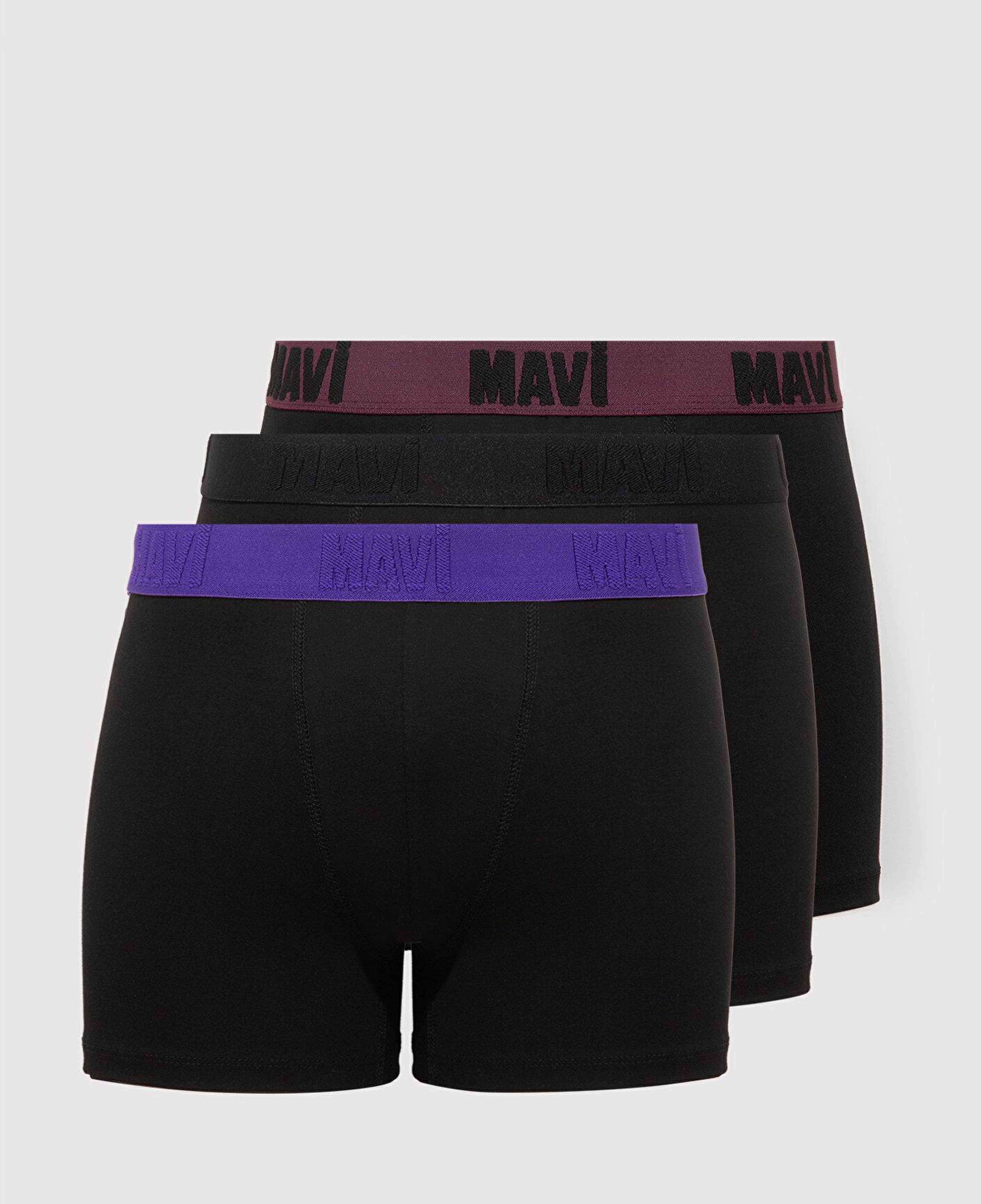 Mavi 3lü Siyah Basic Boxer 0912269-900
