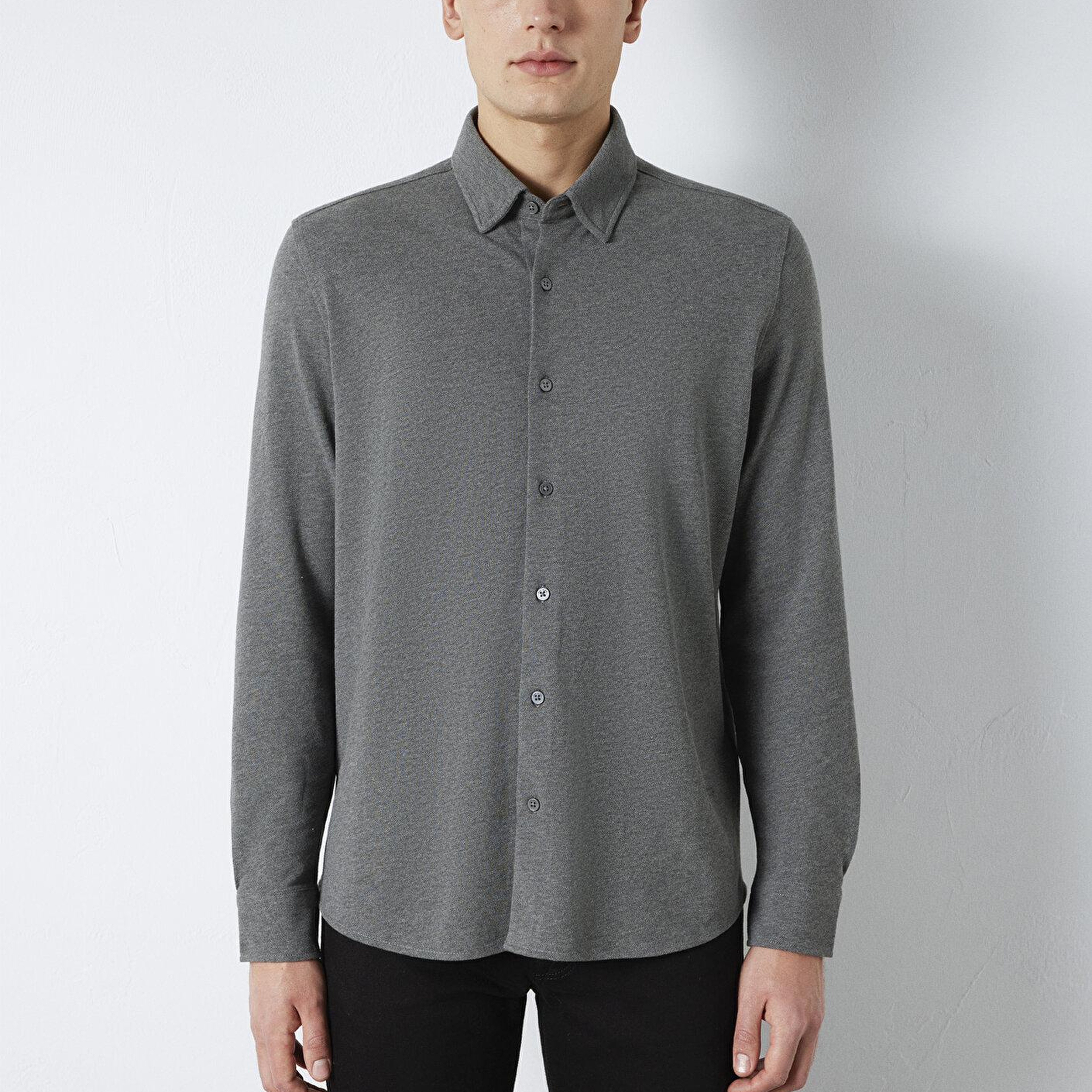 Mavi Mavi Black Antrasit Gömlek Regular Fit / Normal Kesim 0211863-80024