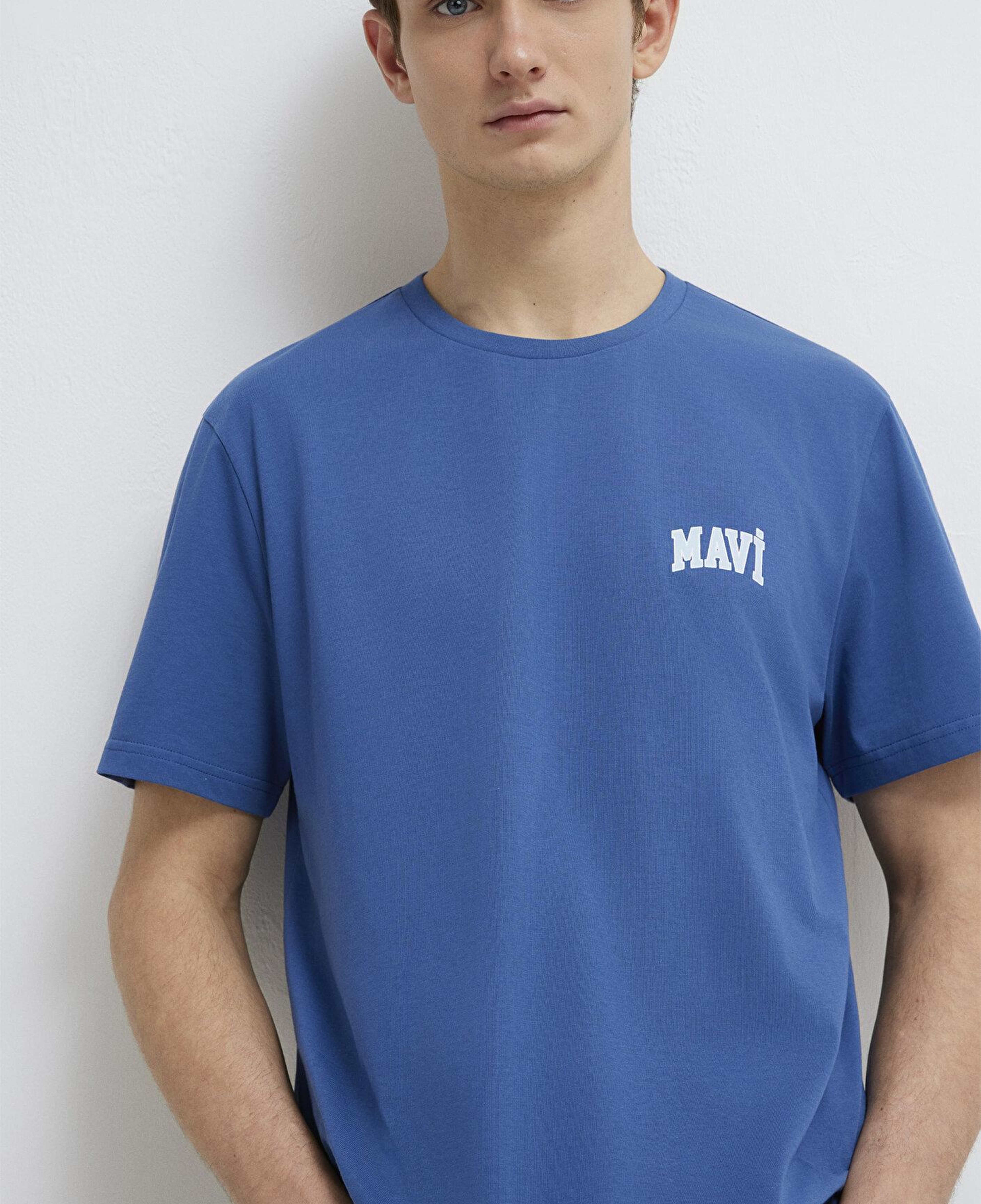 Mavi Mavi Logo Baskılı Mavi Tişört Regular Fit / Normal Kesim 0611714-70719